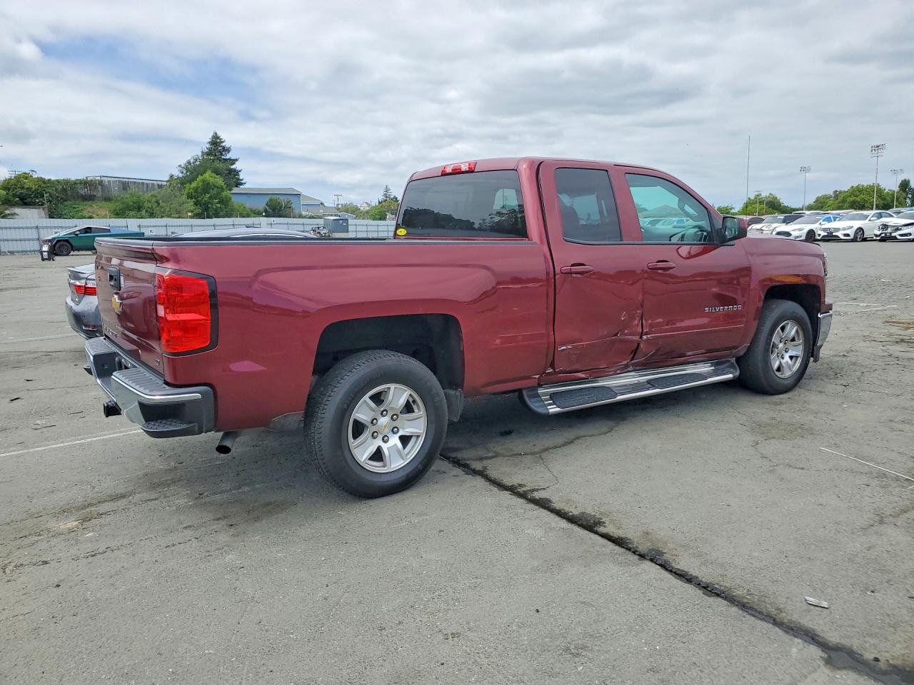 2015 Chevrolet Silverado C1500 Lt Red vin: 1GCRCREC7FZ183830