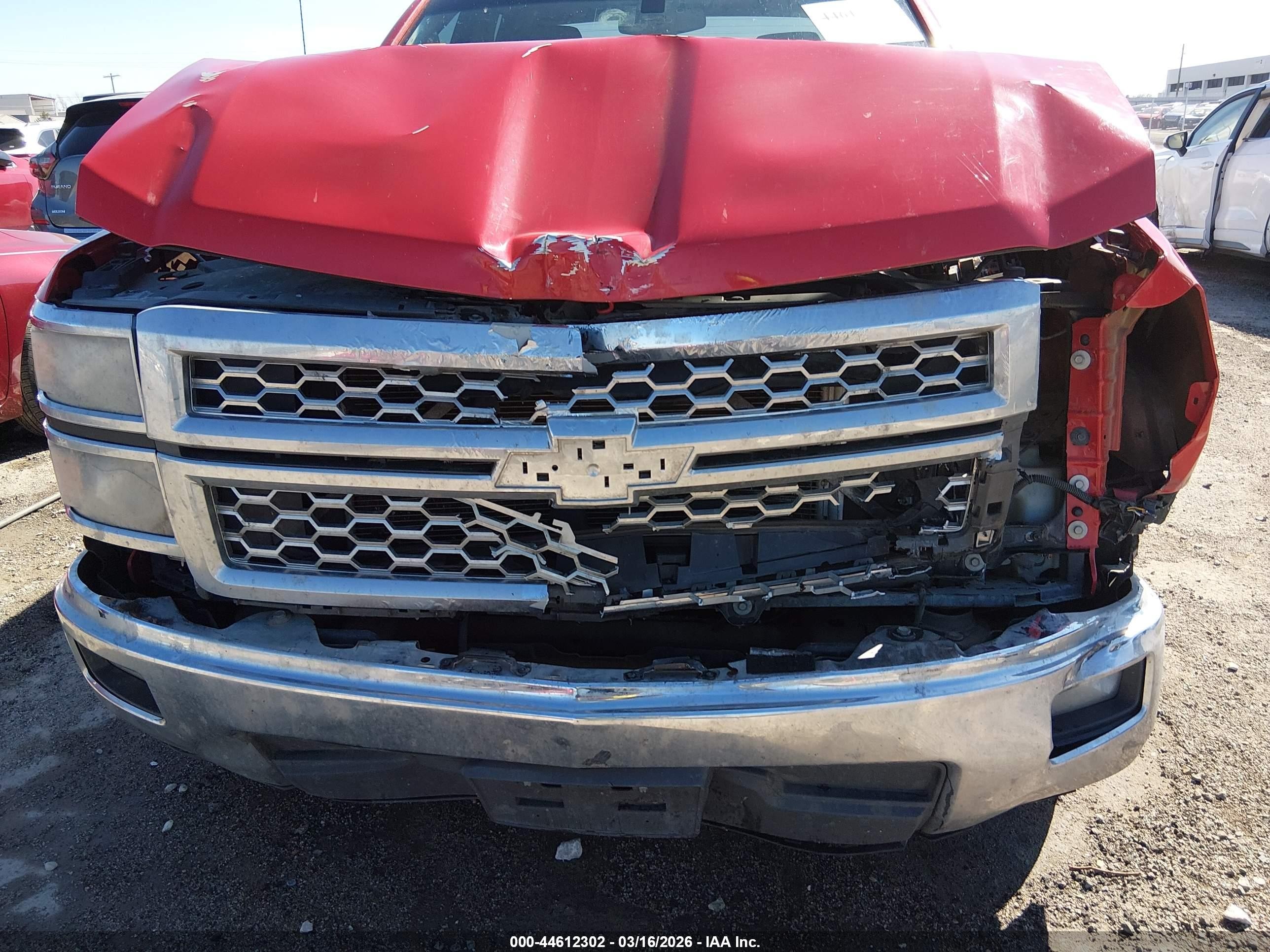 2015 Chevrolet Silverado 1500 1lt Red vin: 1GCRCREC7FZ323701