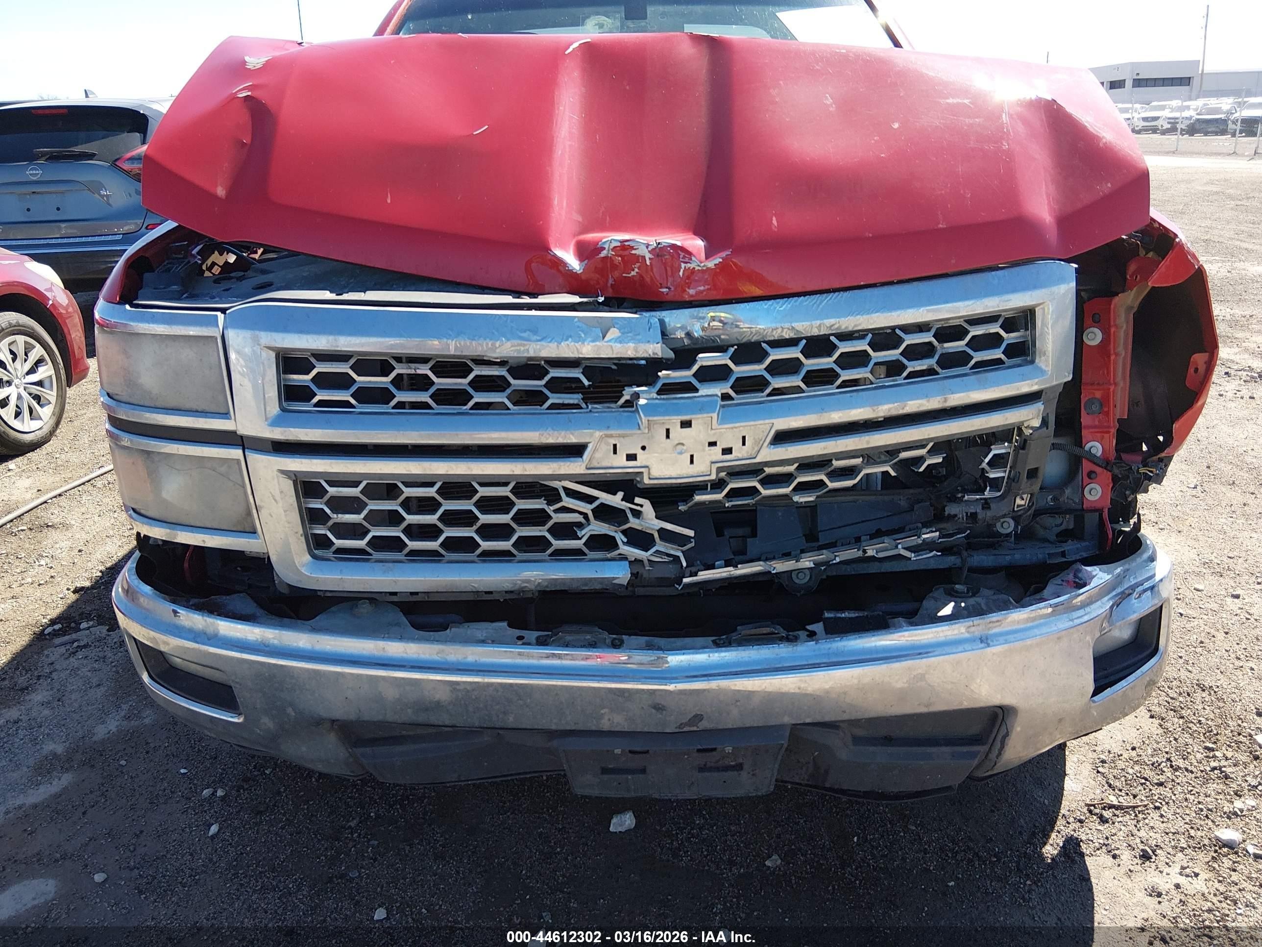 2015 Chevrolet Silverado 1500 1lt Red vin: 1GCRCREC7FZ323701