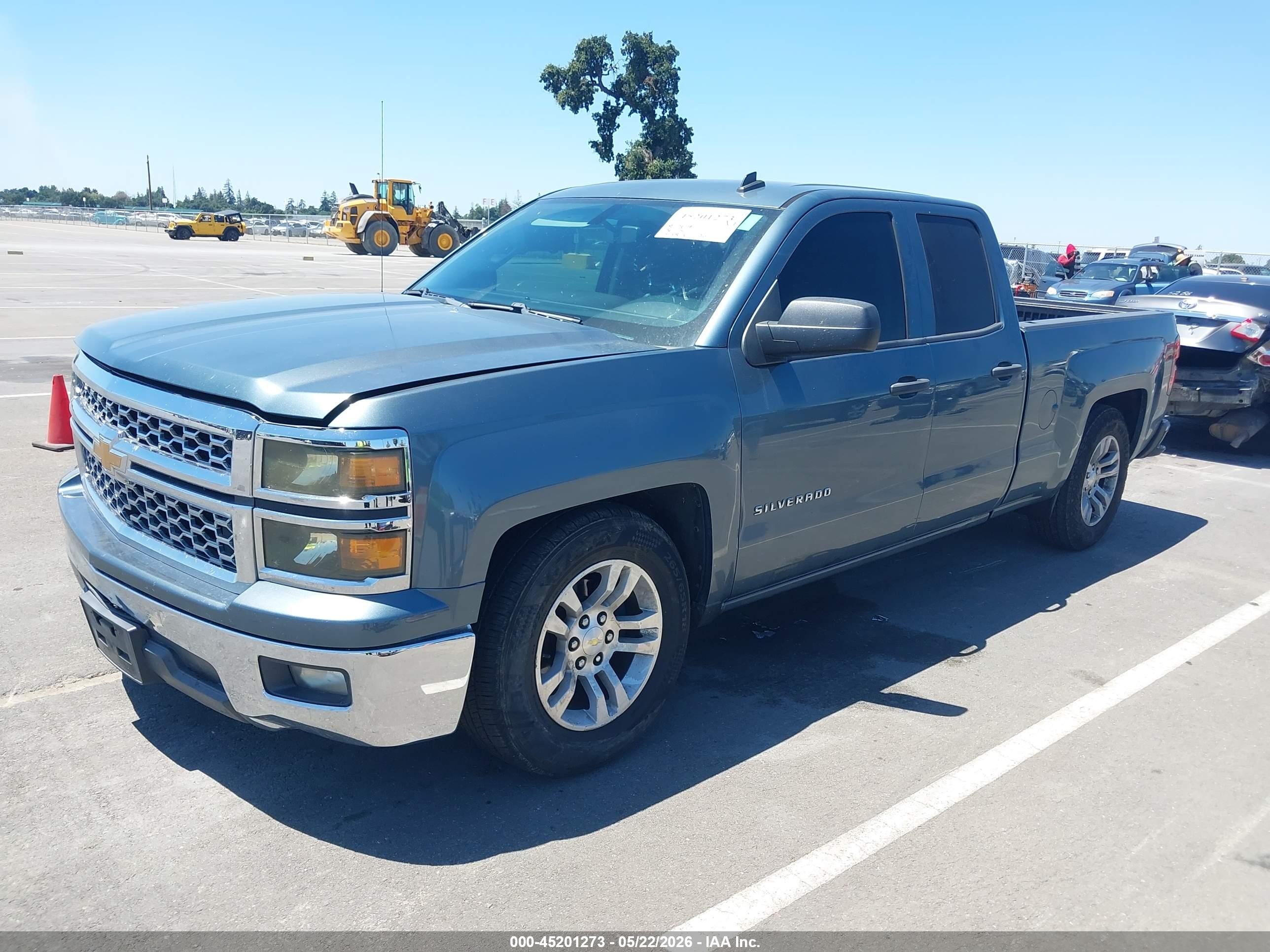 2014 Chevrolet Silverado 1500 1lt Blue vin: 1GCRCREC8EZ123733
