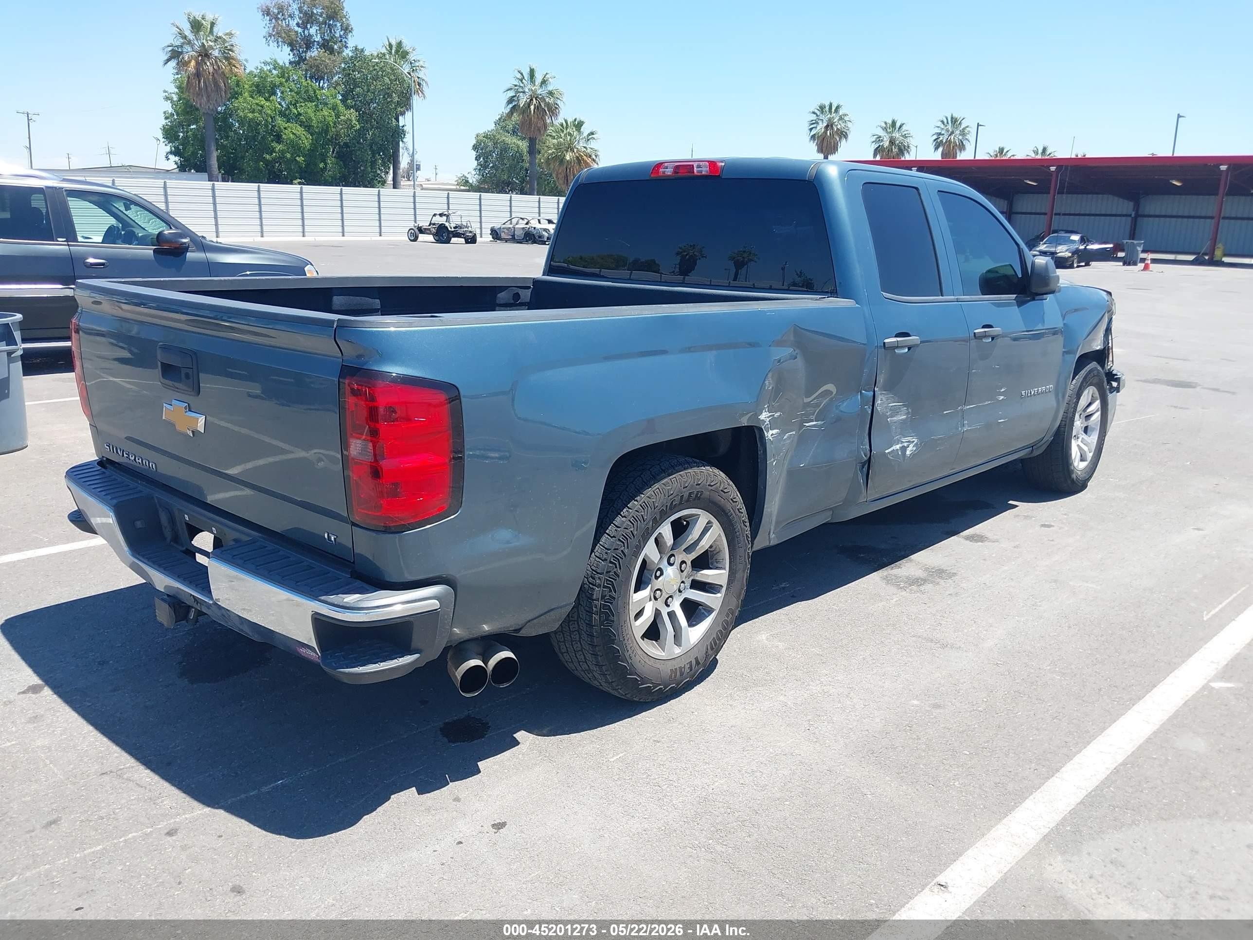 2014 Chevrolet Silverado 1500 1lt Blue vin: 1GCRCREC8EZ123733