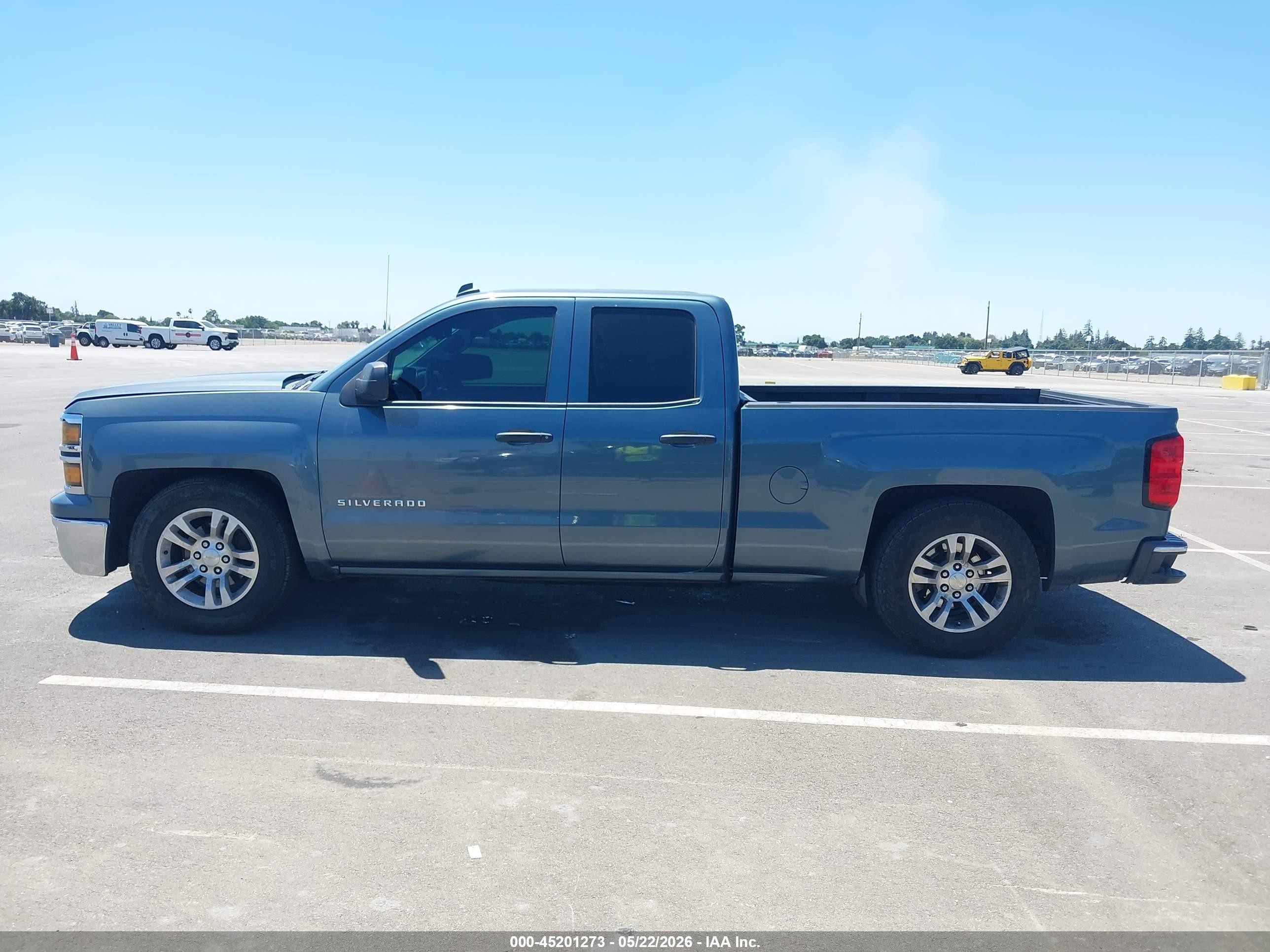 2014 Chevrolet Silverado 1500 1lt Blue vin: 1GCRCREC8EZ123733