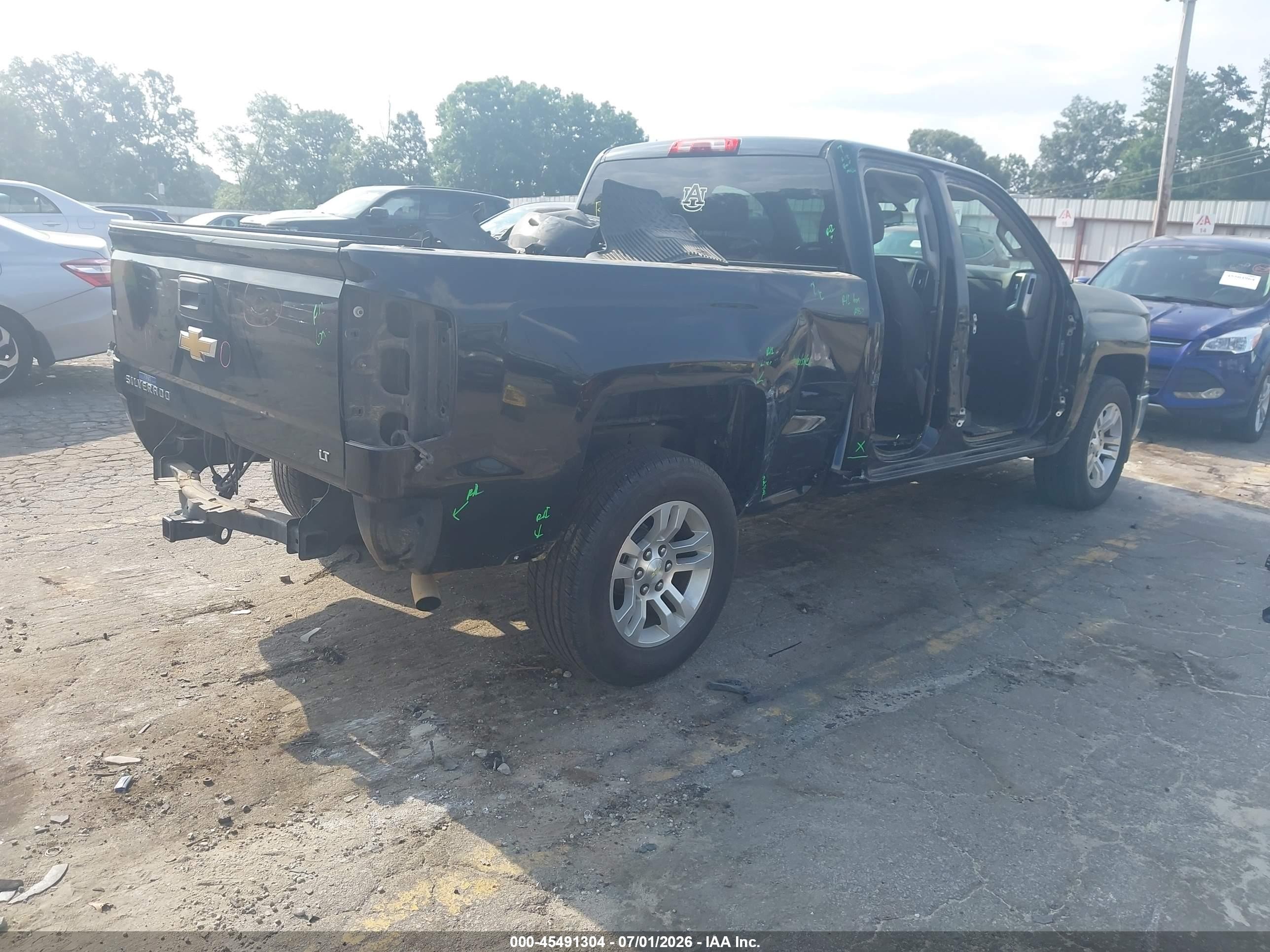 2014 Chevrolet Silverado 1500 Lt Black vin: 1GCRCREC8EZ399734