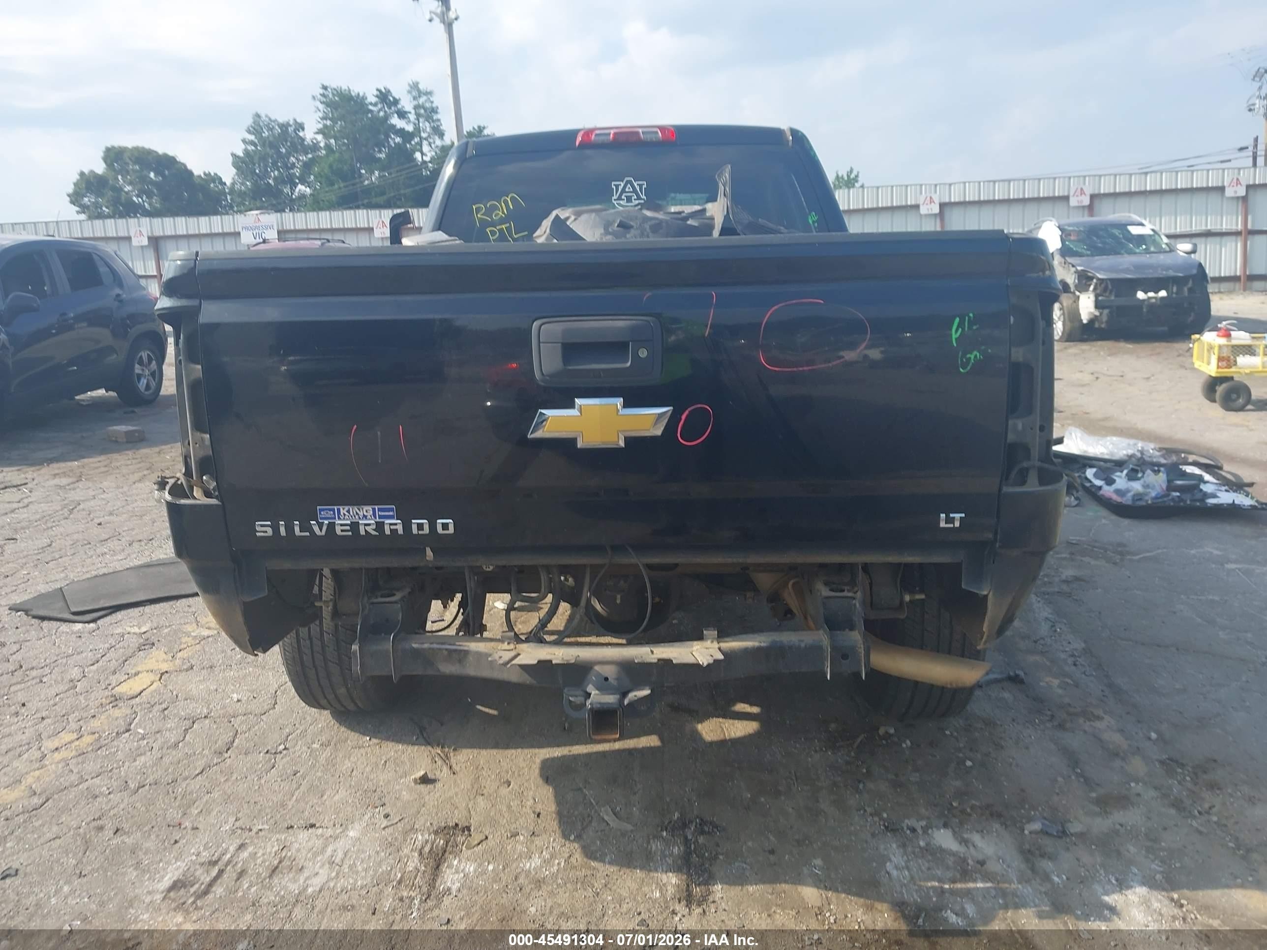 2014 Chevrolet Silverado 1500 Lt Black vin: 1GCRCREC8EZ399734