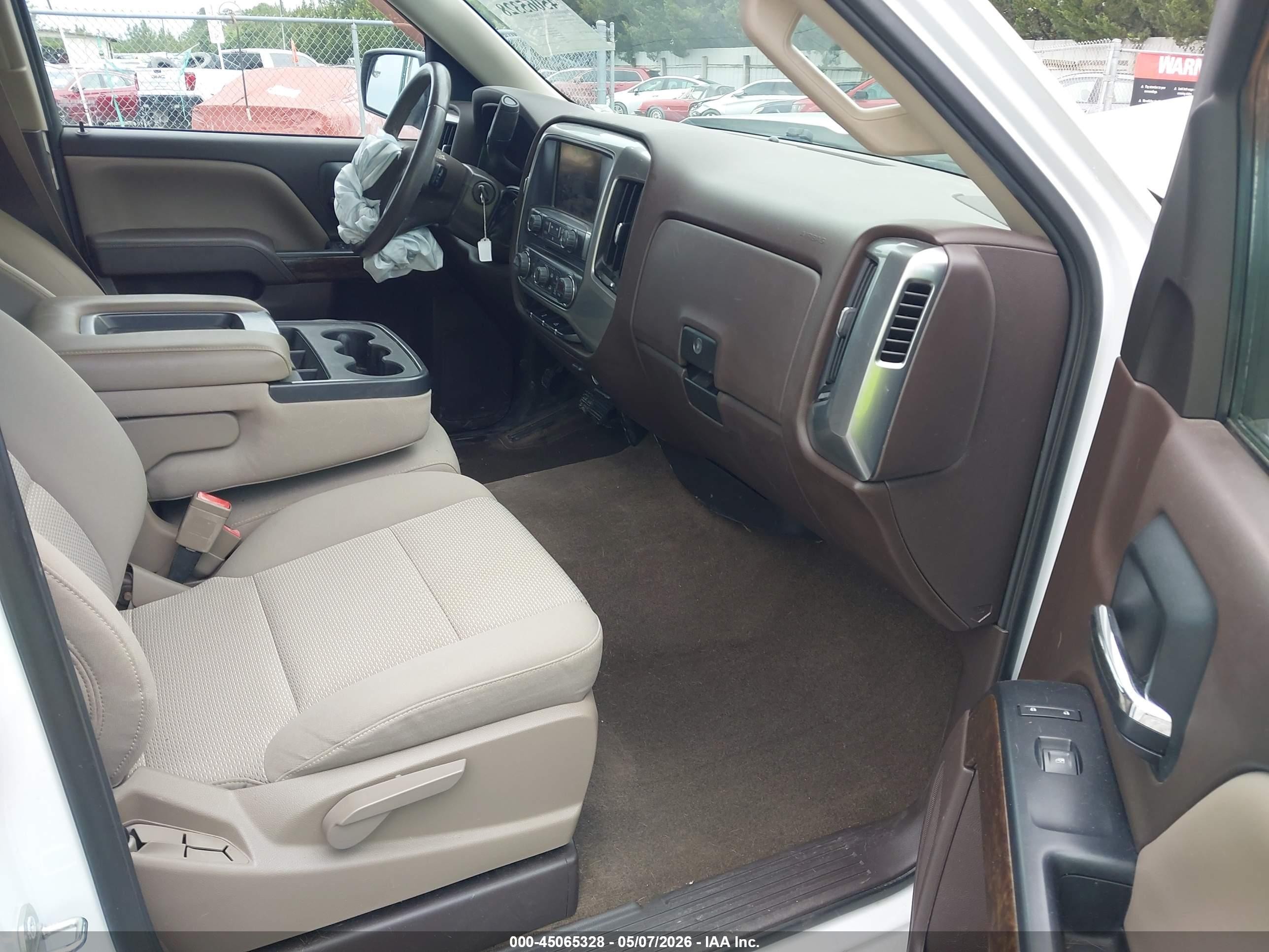 2014 Chevrolet Silverado 1500 1lt White vin: 1GCRCREC8EZ411543