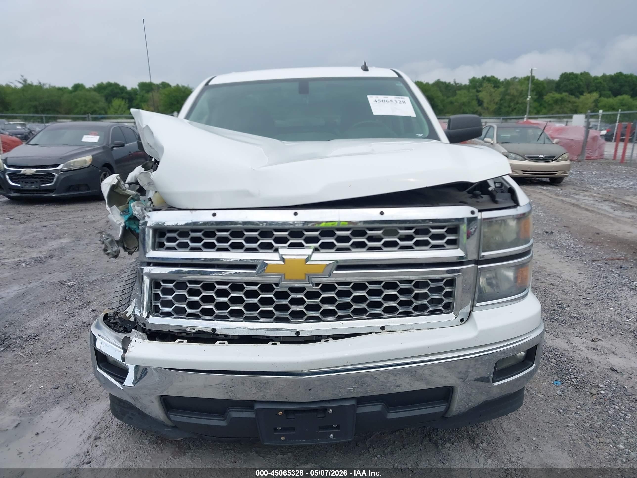 2014 Chevrolet Silverado 1500 1lt White vin: 1GCRCREC8EZ411543