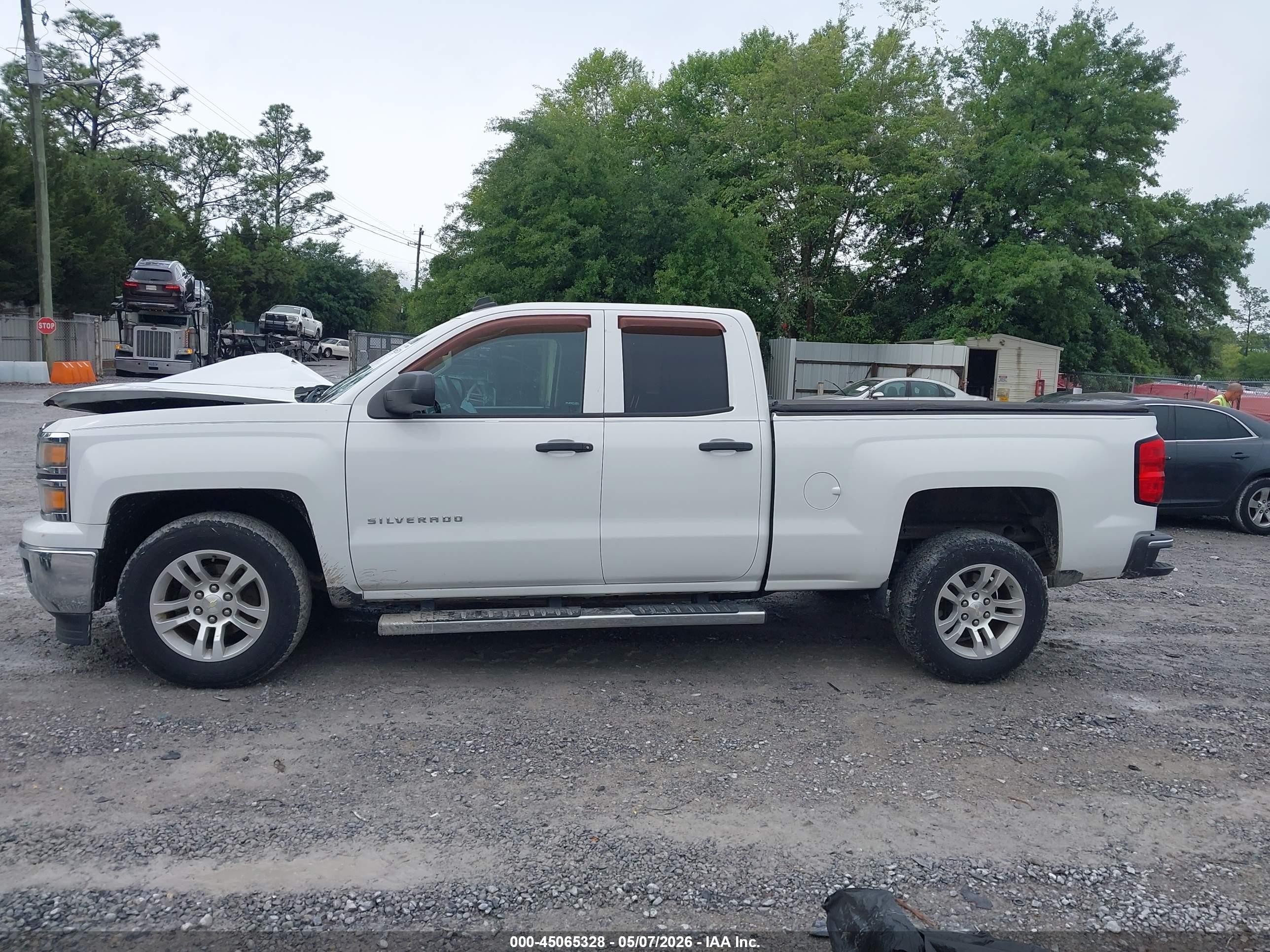 2014 Chevrolet Silverado 1500 1lt White vin: 1GCRCREC8EZ411543