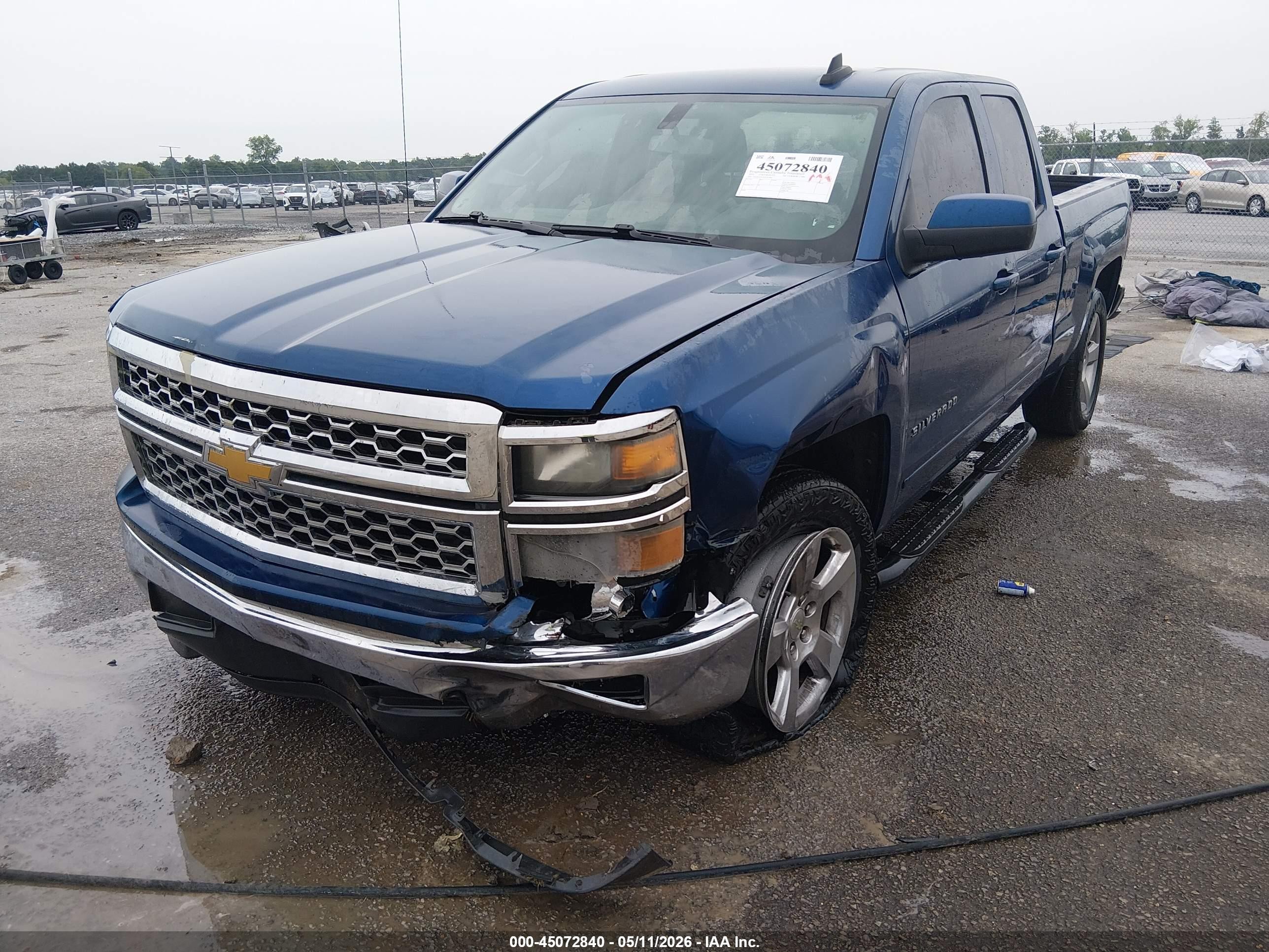 2015 Chevrolet Silverado 1500 1lt Синий vin: 1GCRCREC8FZ245090