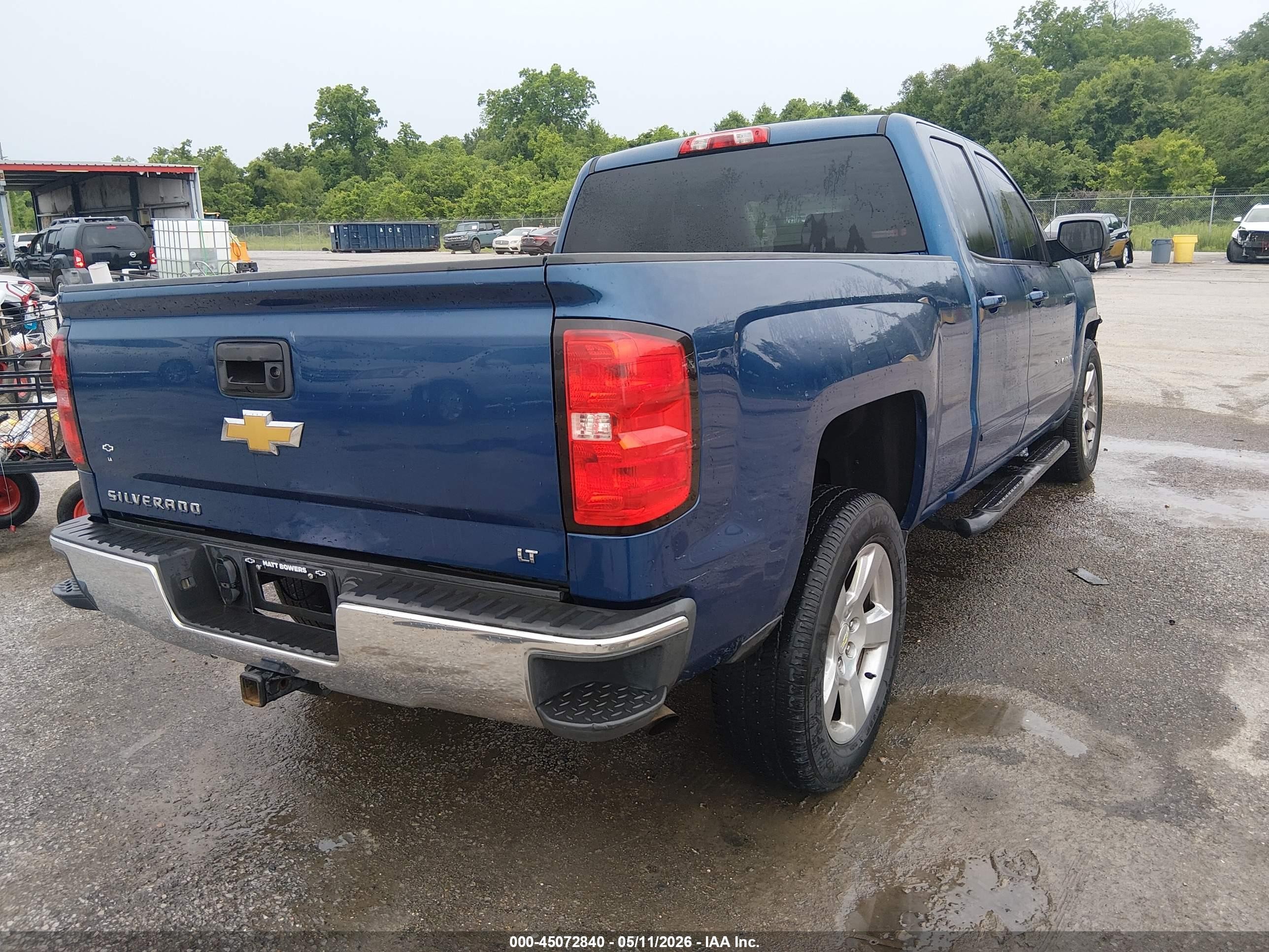 2015 Chevrolet Silverado 1500 1lt Синий vin: 1GCRCREC8FZ245090