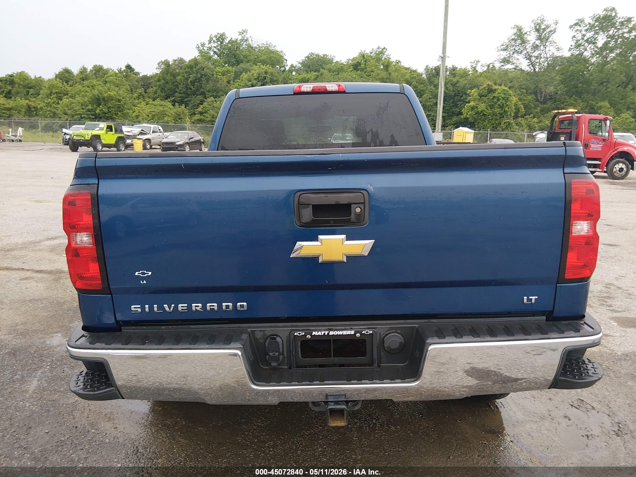 2015 Chevrolet Silverado 1500 1lt Синий vin: 1GCRCREC8FZ245090