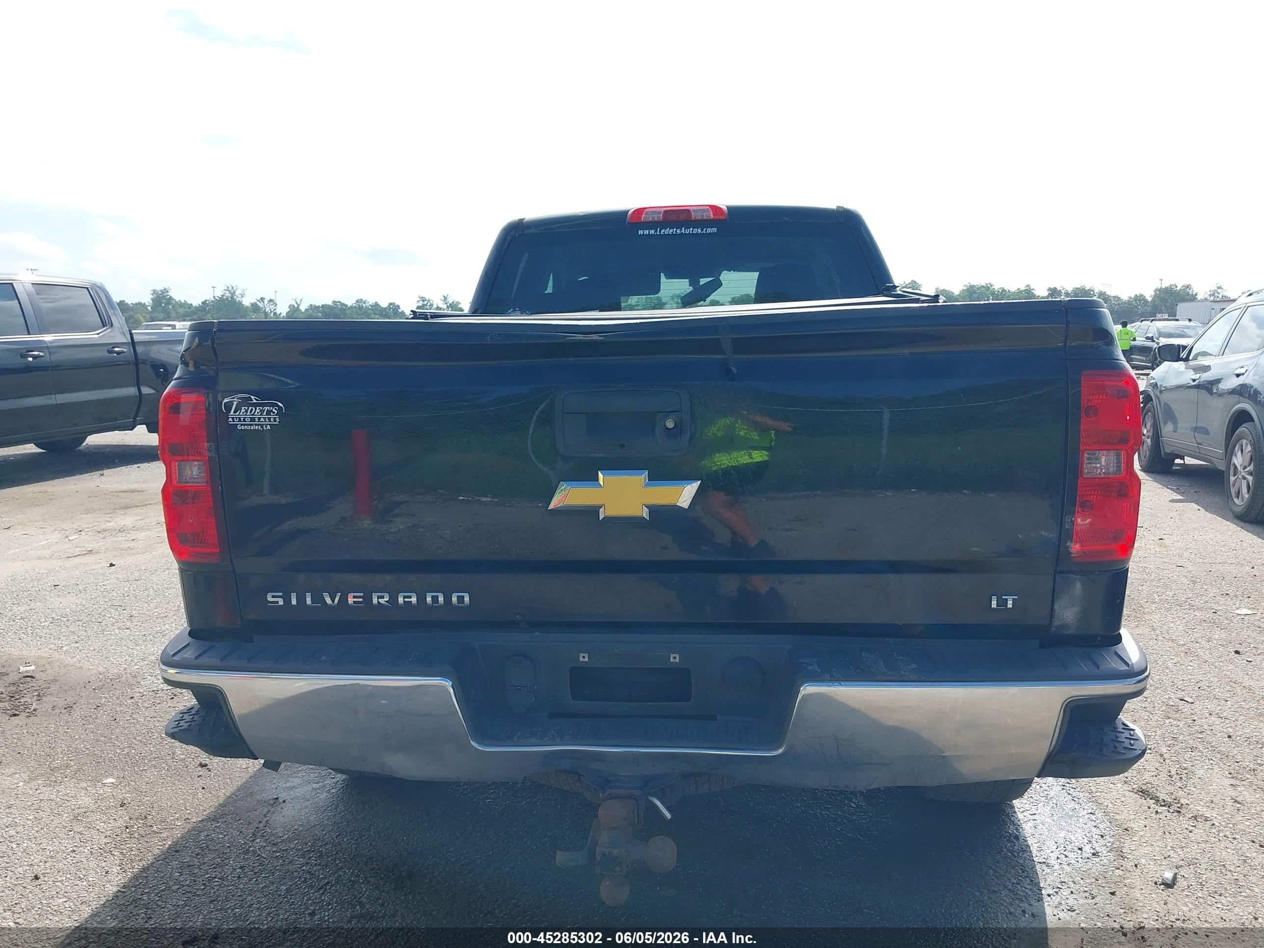 2014 Chevrolet Silverado 1500 1lt Black vin: 1GCRCREC9EZ237448