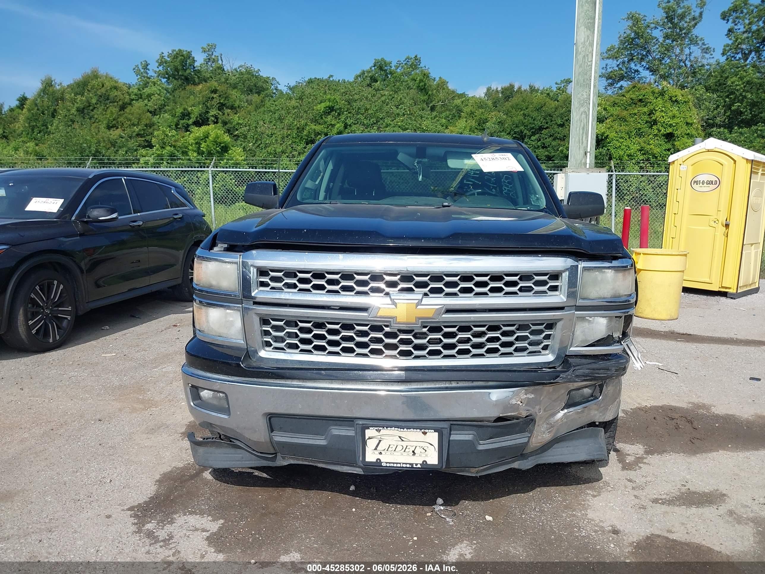 2014 Chevrolet Silverado 1500 1lt Black vin: 1GCRCREC9EZ237448