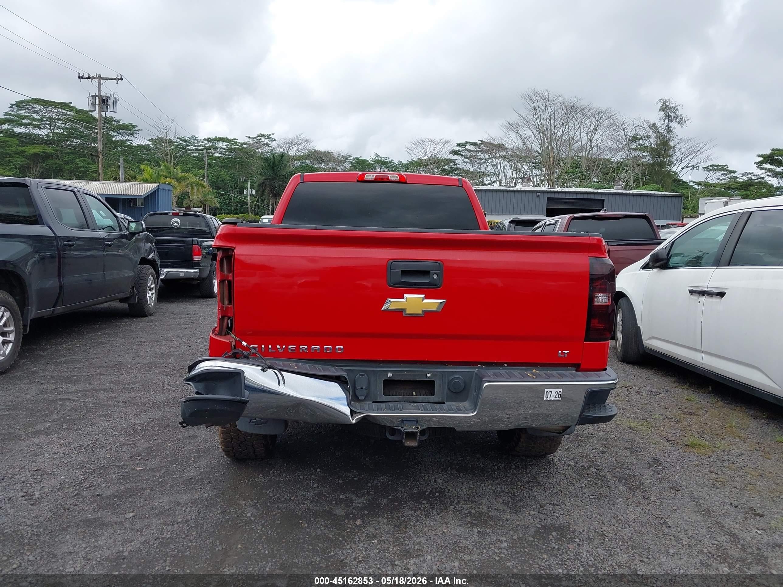 2014 Chevrolet Silverado 1500 1lt Red vin: 1GCRCREC9EZ391285