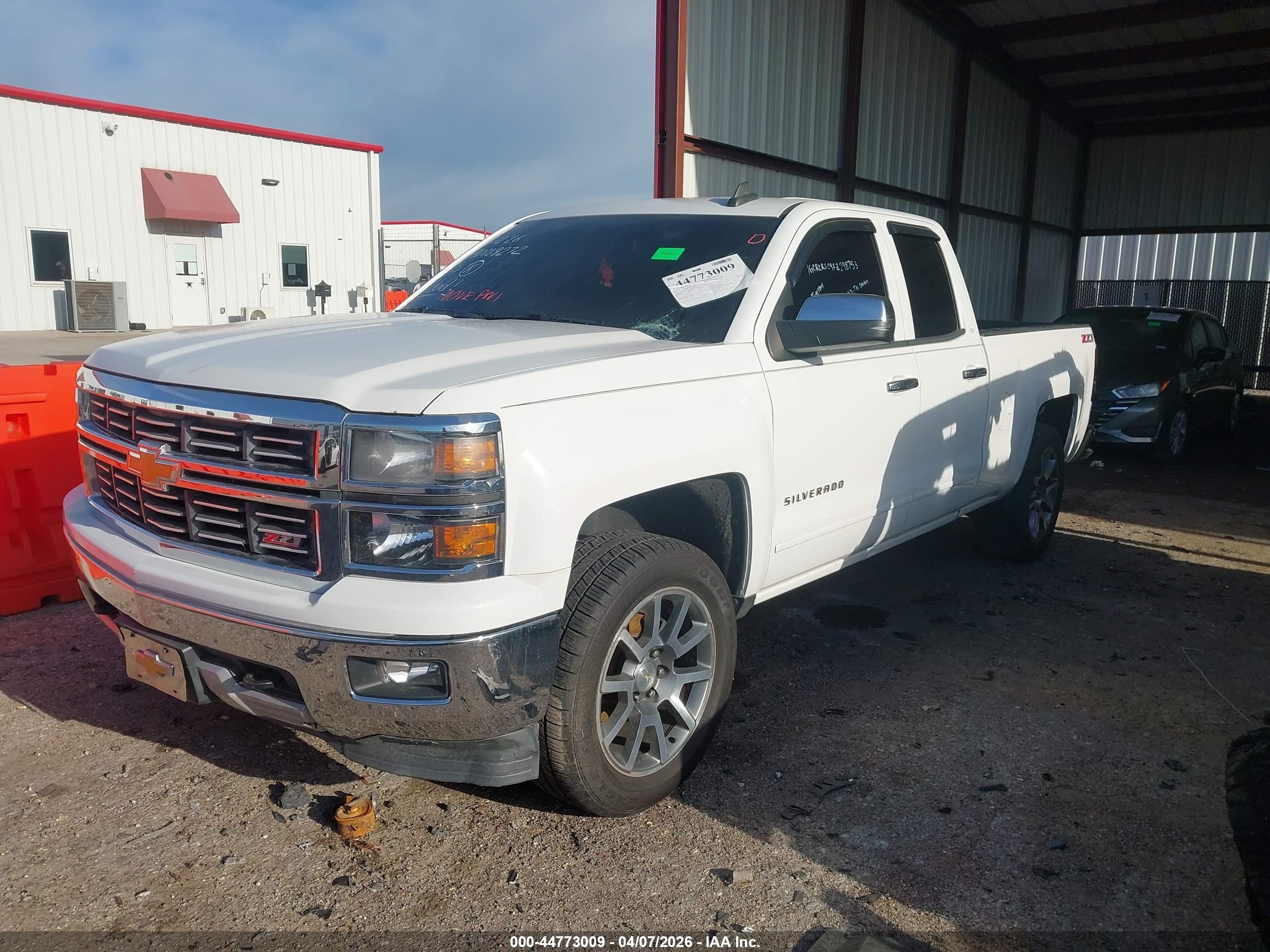 2015 Chevrolet Silverado 1500 2lt White vin: 1GCRCREC9FZ298753