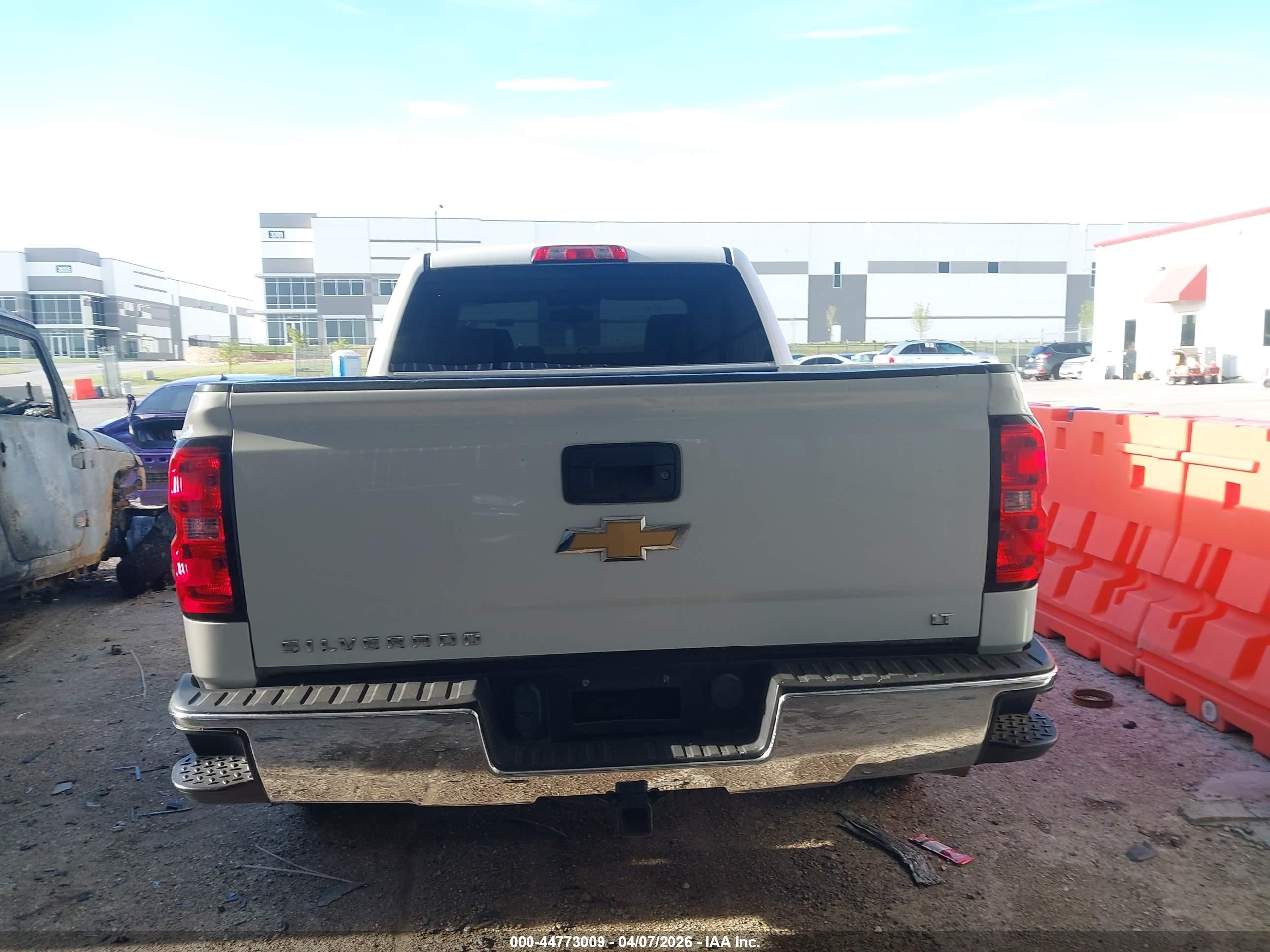 2015 Chevrolet Silverado 1500 2lt White vin: 1GCRCREC9FZ298753