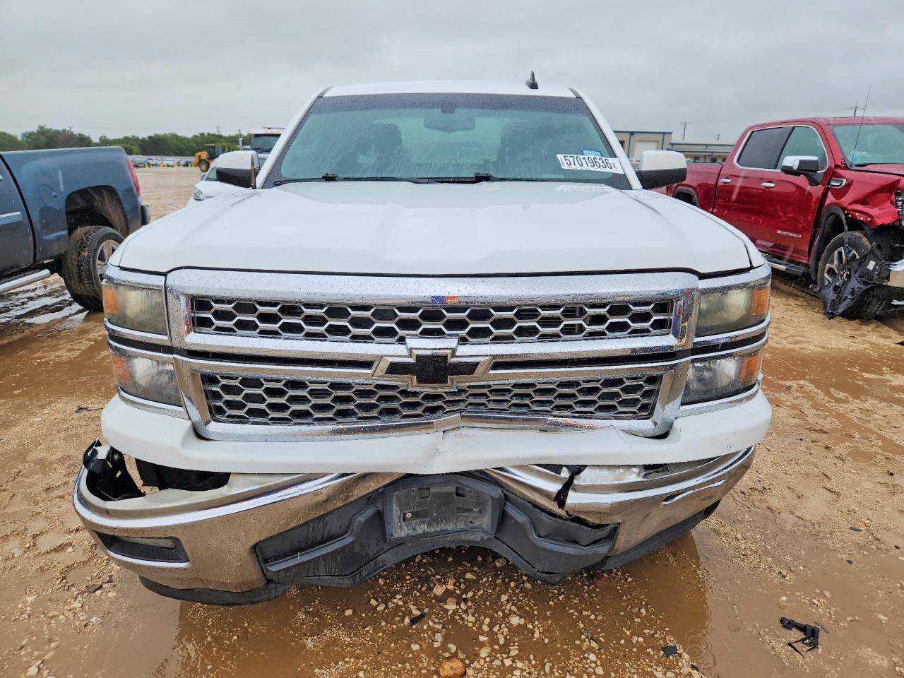 2015 Chevrolet Silverado C1500 Lt White vin: 1GCRCREC9FZ414307