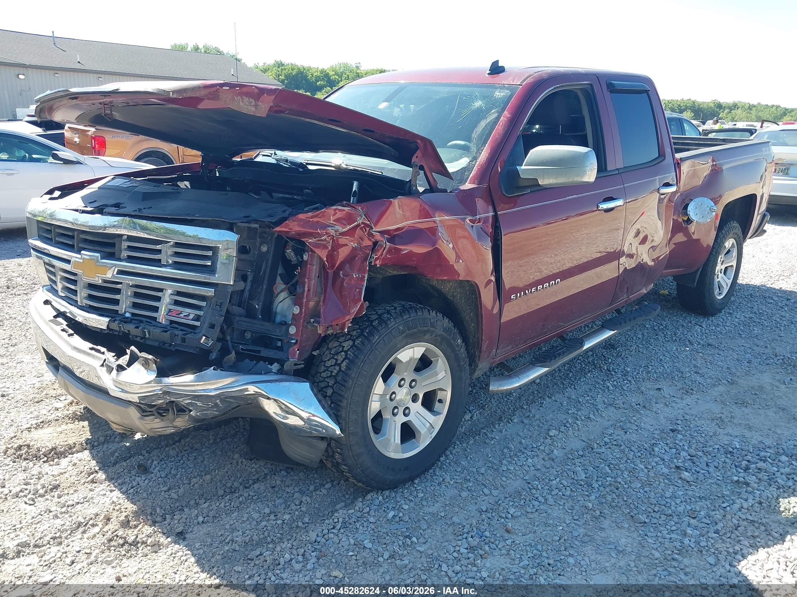 2014 Chevrolet Silverado 1500 2lt Красный vin: 1GCRCRECXEZ219928