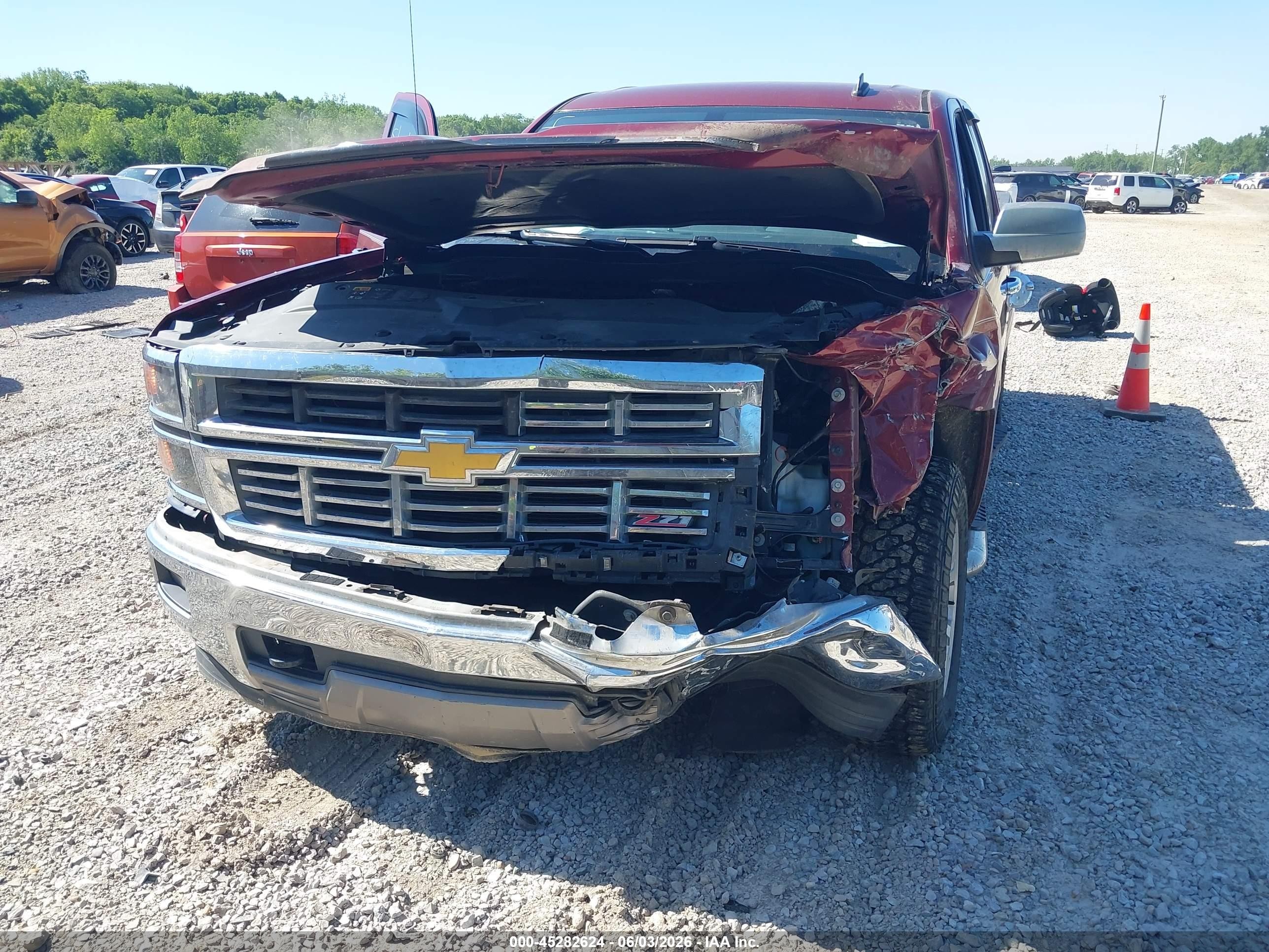 2014 Chevrolet Silverado 1500 2lt Красный vin: 1GCRCRECXEZ219928