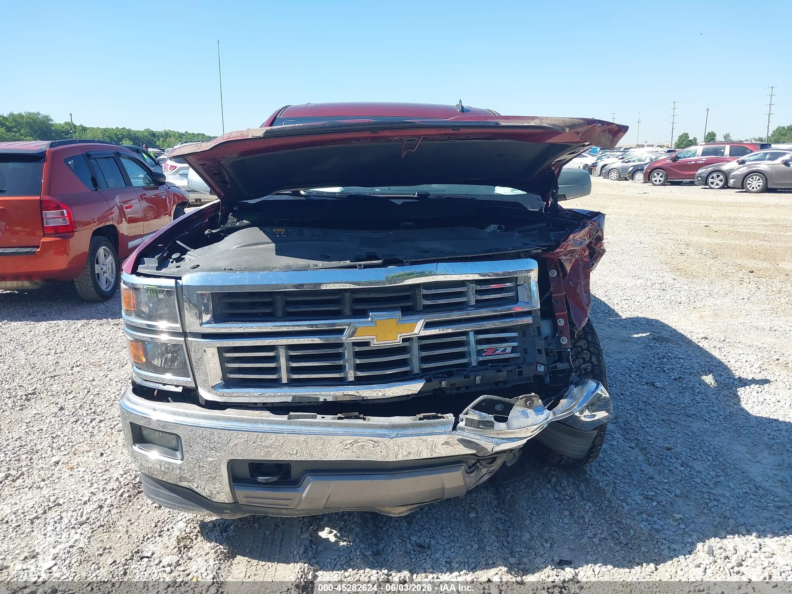 2014 Chevrolet Silverado 1500 2lt Красный vin: 1GCRCRECXEZ219928