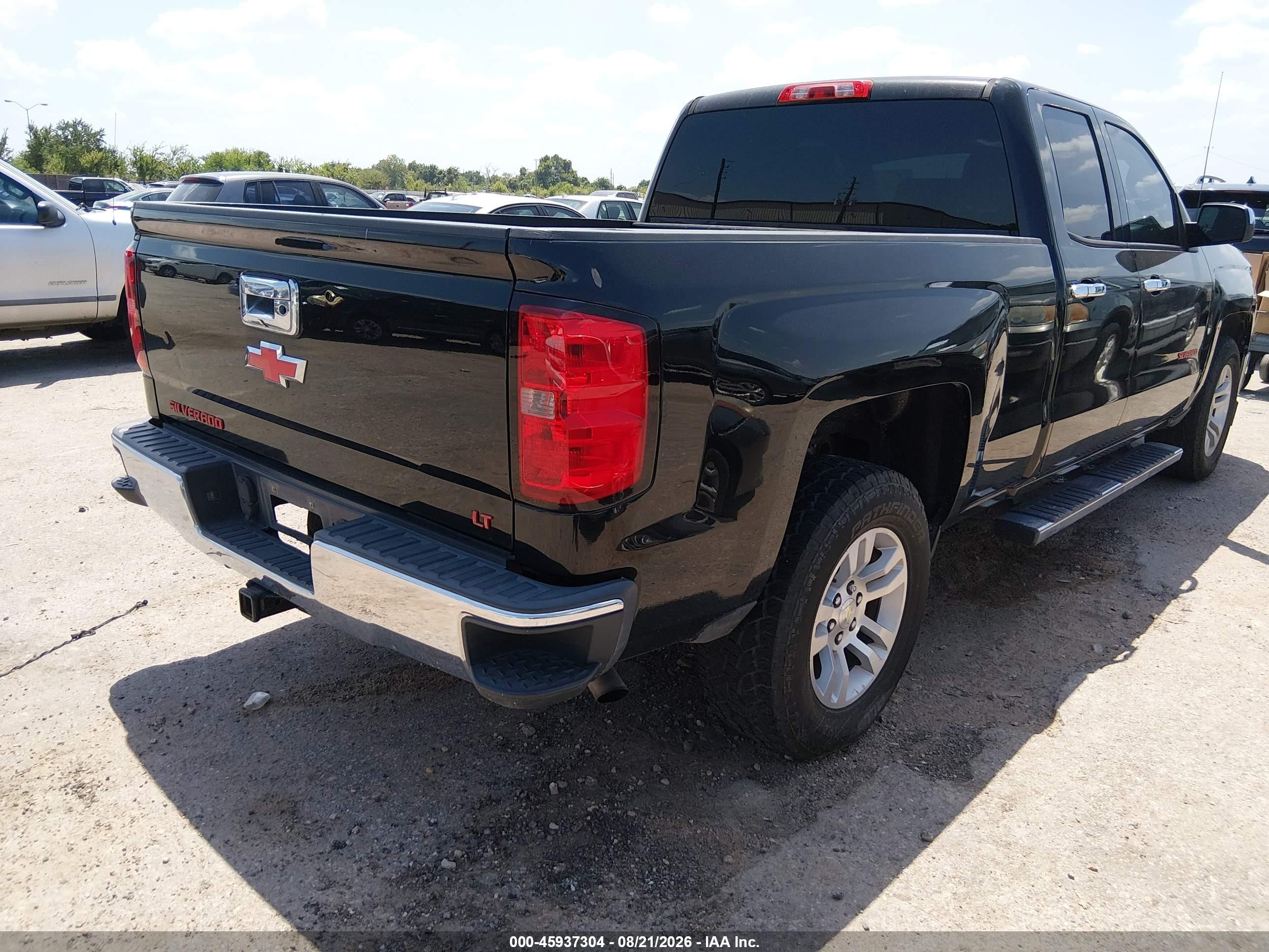 2014 Chevrolet Silverado 1500 Lt Black vin: 1GCRCRECXEZ368324