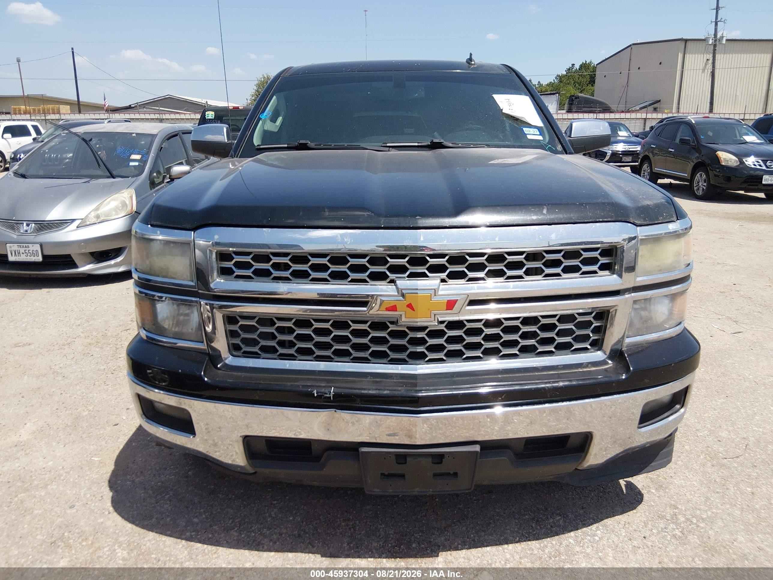 2014 Chevrolet Silverado 1500 Lt Black vin: 1GCRCRECXEZ368324