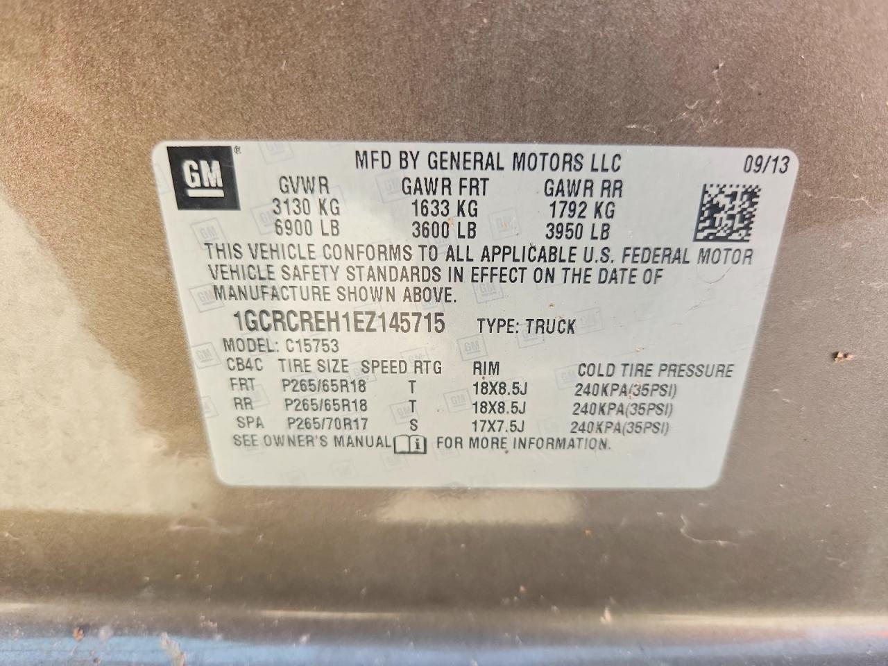 2014 Chevrolet Silverado C1500 Lt Tan vin: 1GCRCREH1EZ145715