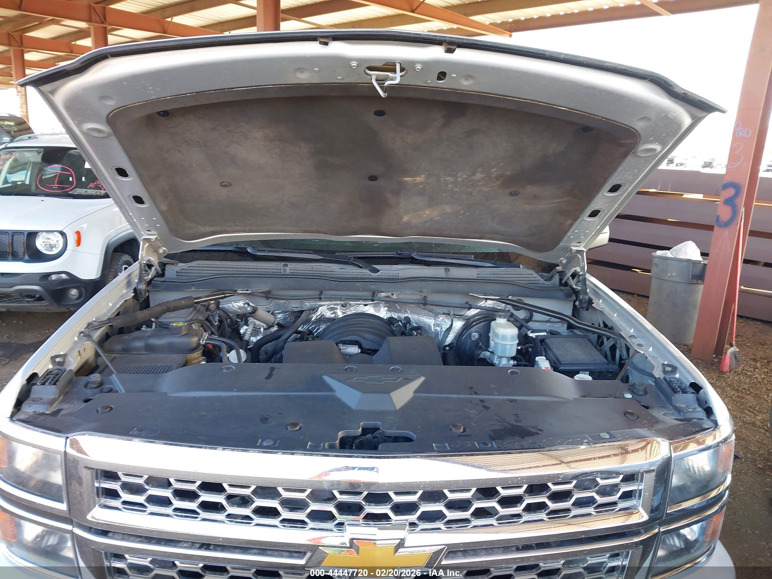 2014 Chevrolet Silverado 1500 1lt Silver vin: 1GCRCREH1EZ185356