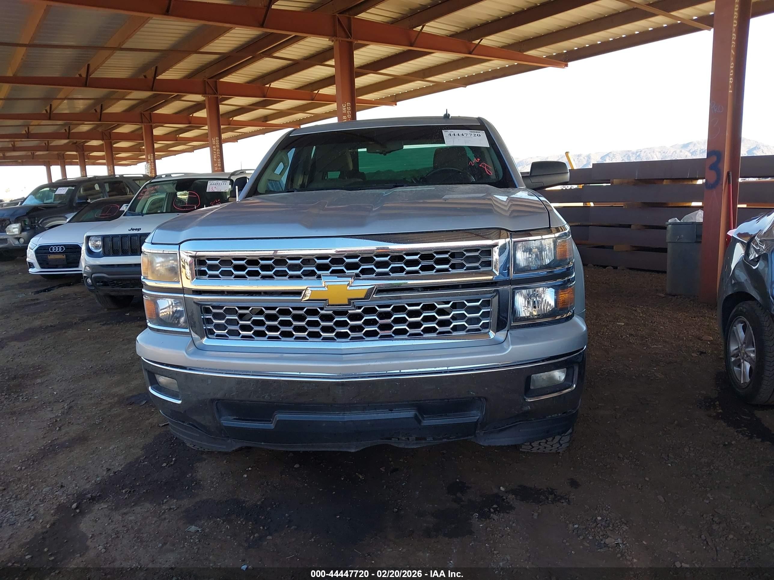 2014 Chevrolet Silverado 1500 1lt Silver vin: 1GCRCREH1EZ185356