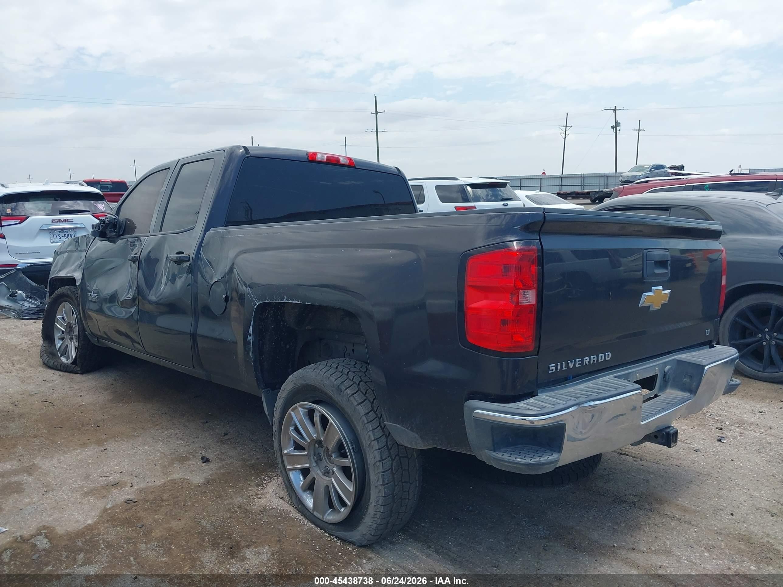 2014 Chevrolet Silverado 1500 Lt Black vin: 1GCRCREH1EZ257155