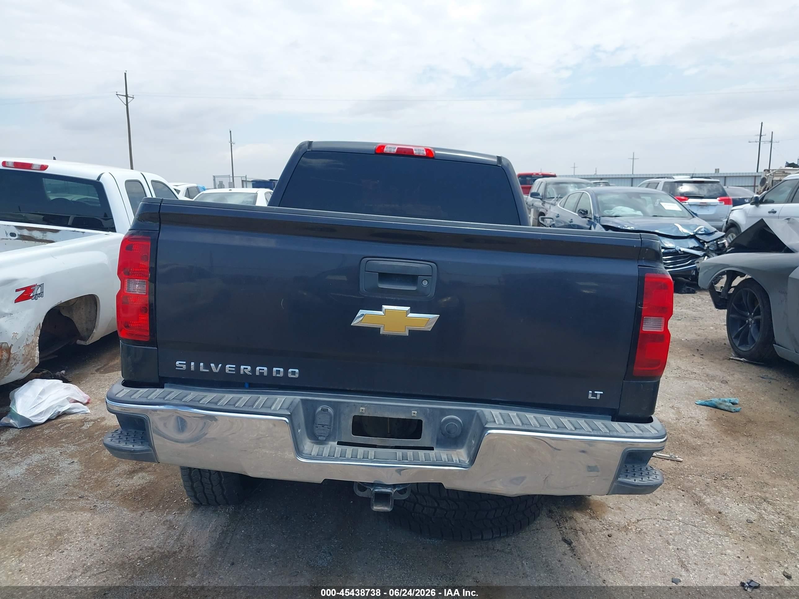 2014 Chevrolet Silverado 1500 Lt Black vin: 1GCRCREH1EZ257155