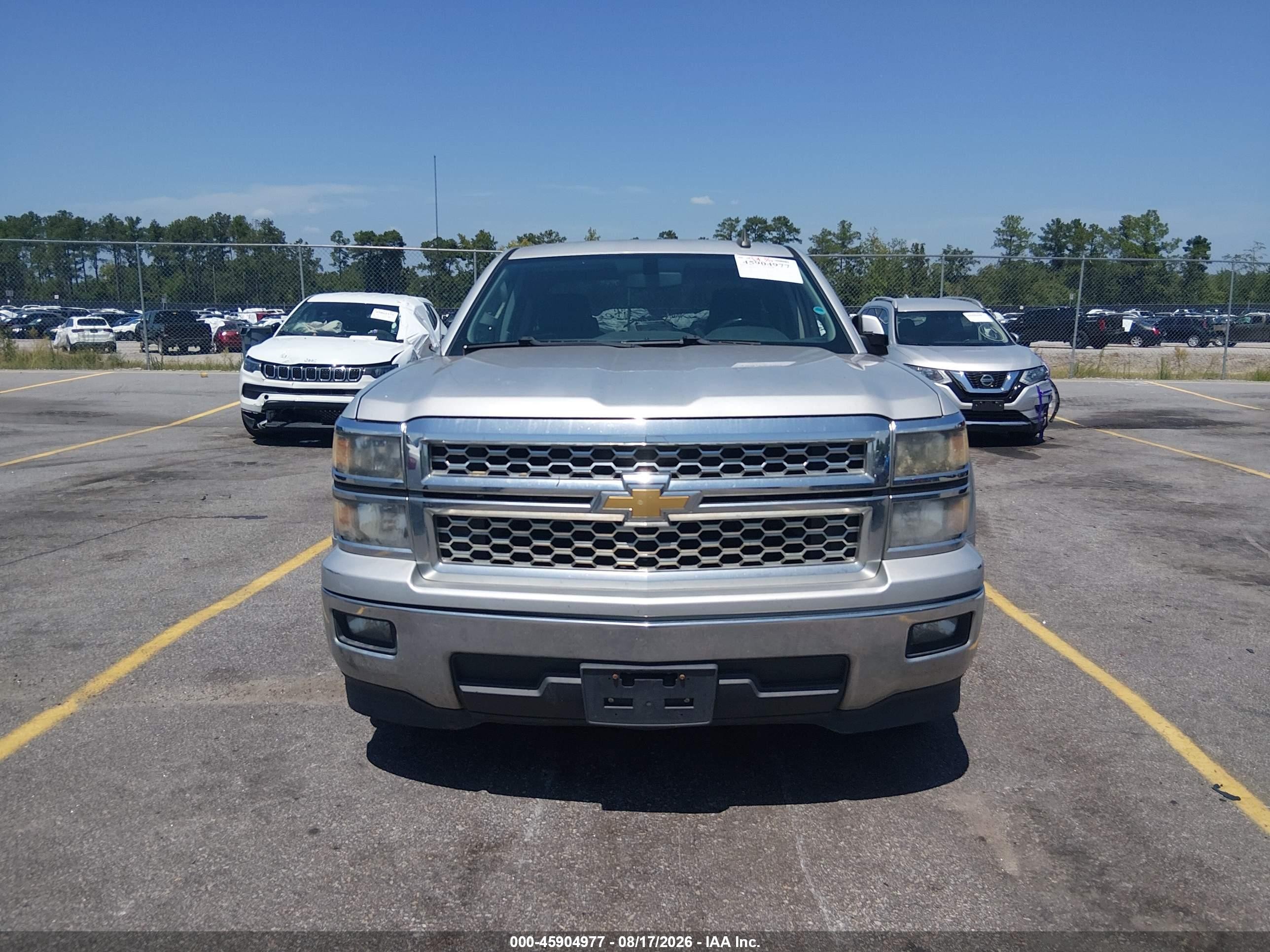 2015 Chevrolet Silverado 1500 Lt Silver vin: 1GCRCREH2FZ186470