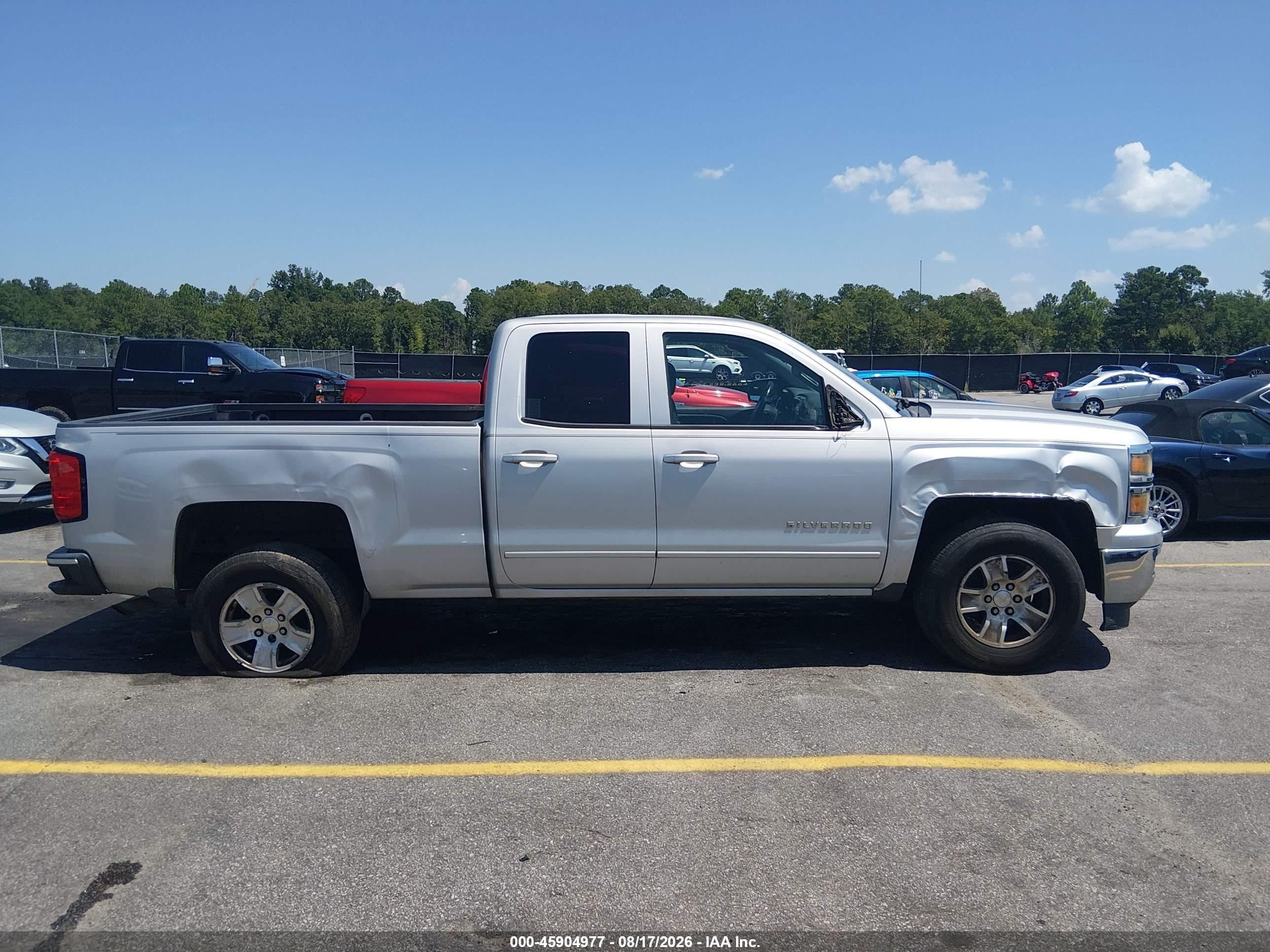 2015 Chevrolet Silverado 1500 Lt Silver vin: 1GCRCREH2FZ186470