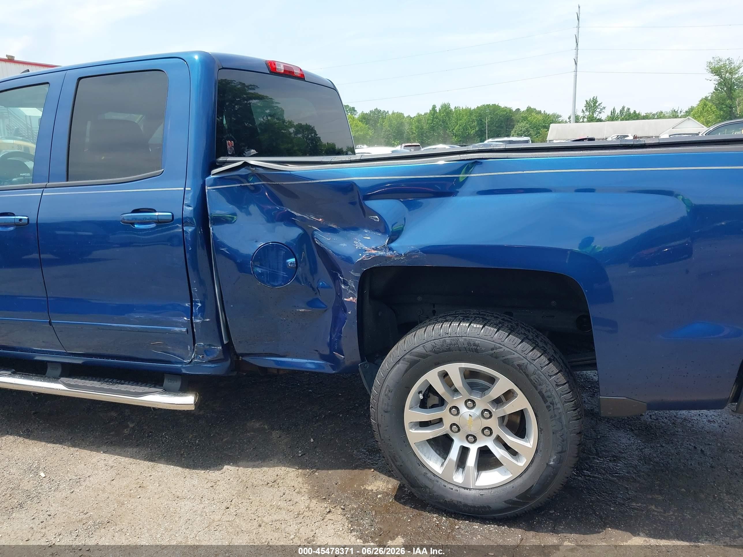 2015 Chevrolet Silverado 1500 Lt Blue vin: 1GCRCREH2FZ343639