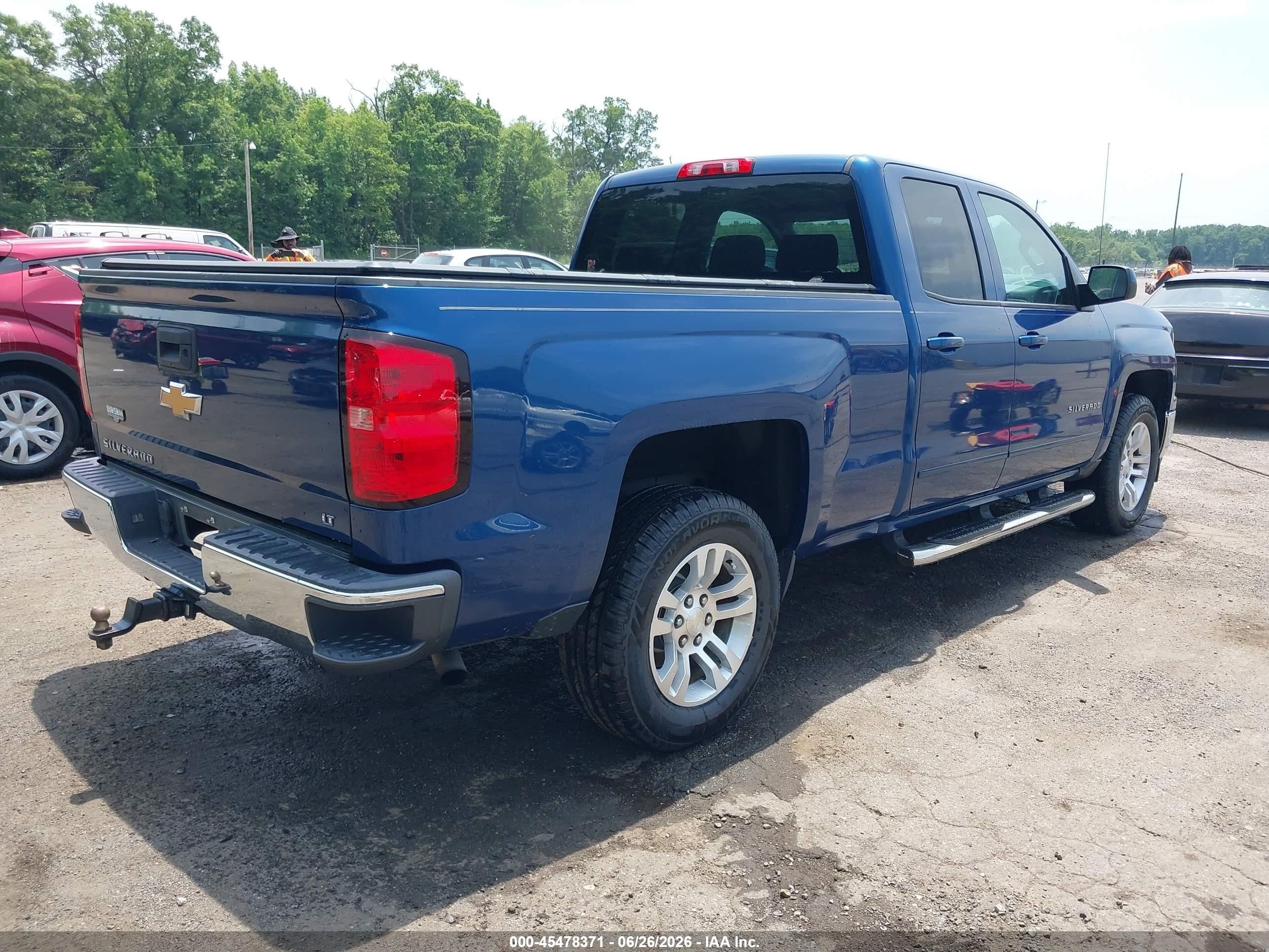 2015 Chevrolet Silverado 1500 Lt Blue vin: 1GCRCREH2FZ343639