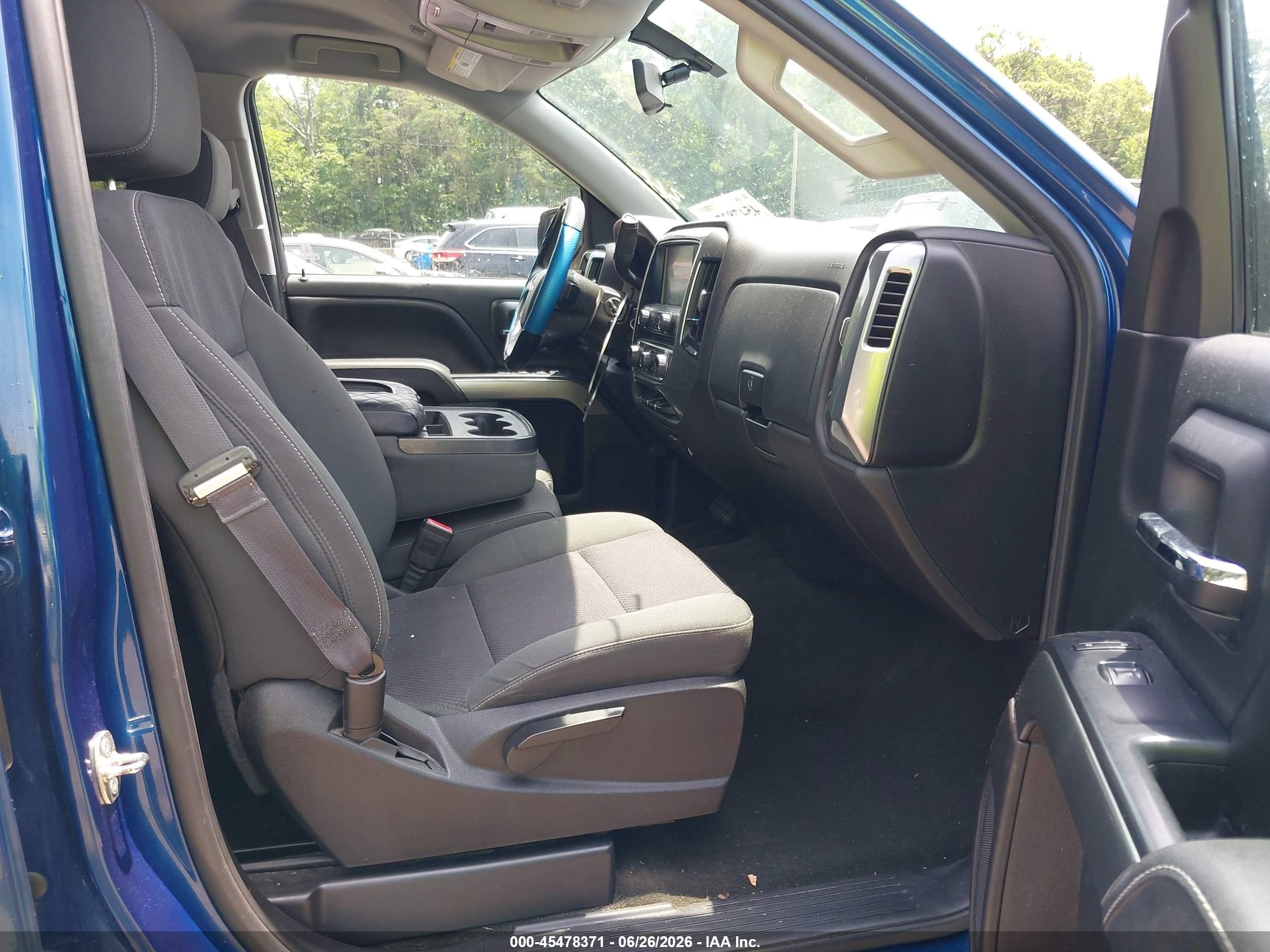 2015 Chevrolet Silverado 1500 Lt Blue vin: 1GCRCREH2FZ343639
