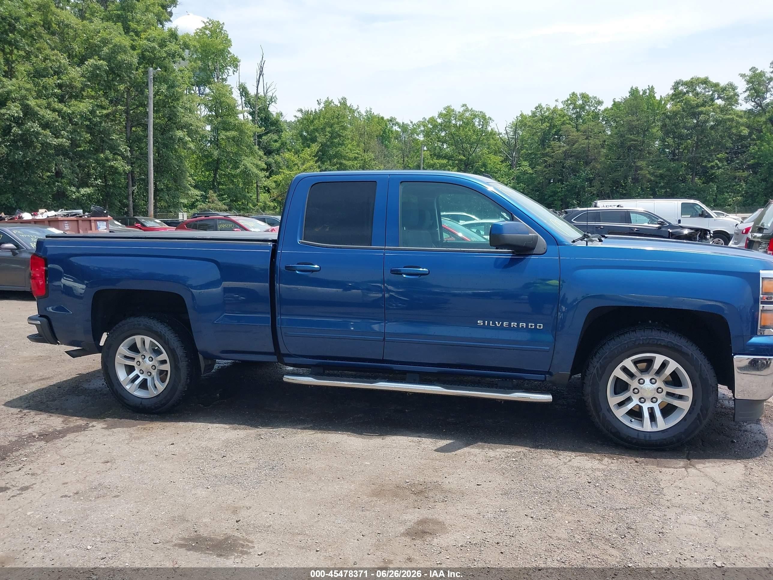 2015 Chevrolet Silverado 1500 Lt Blue vin: 1GCRCREH2FZ343639