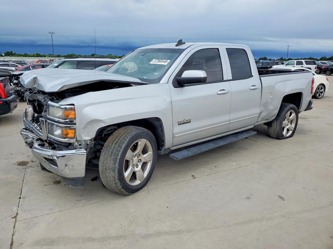 2015 Chevrolet Silverado C1500 Lt Gray vin: 1GCRCREH2FZ398494