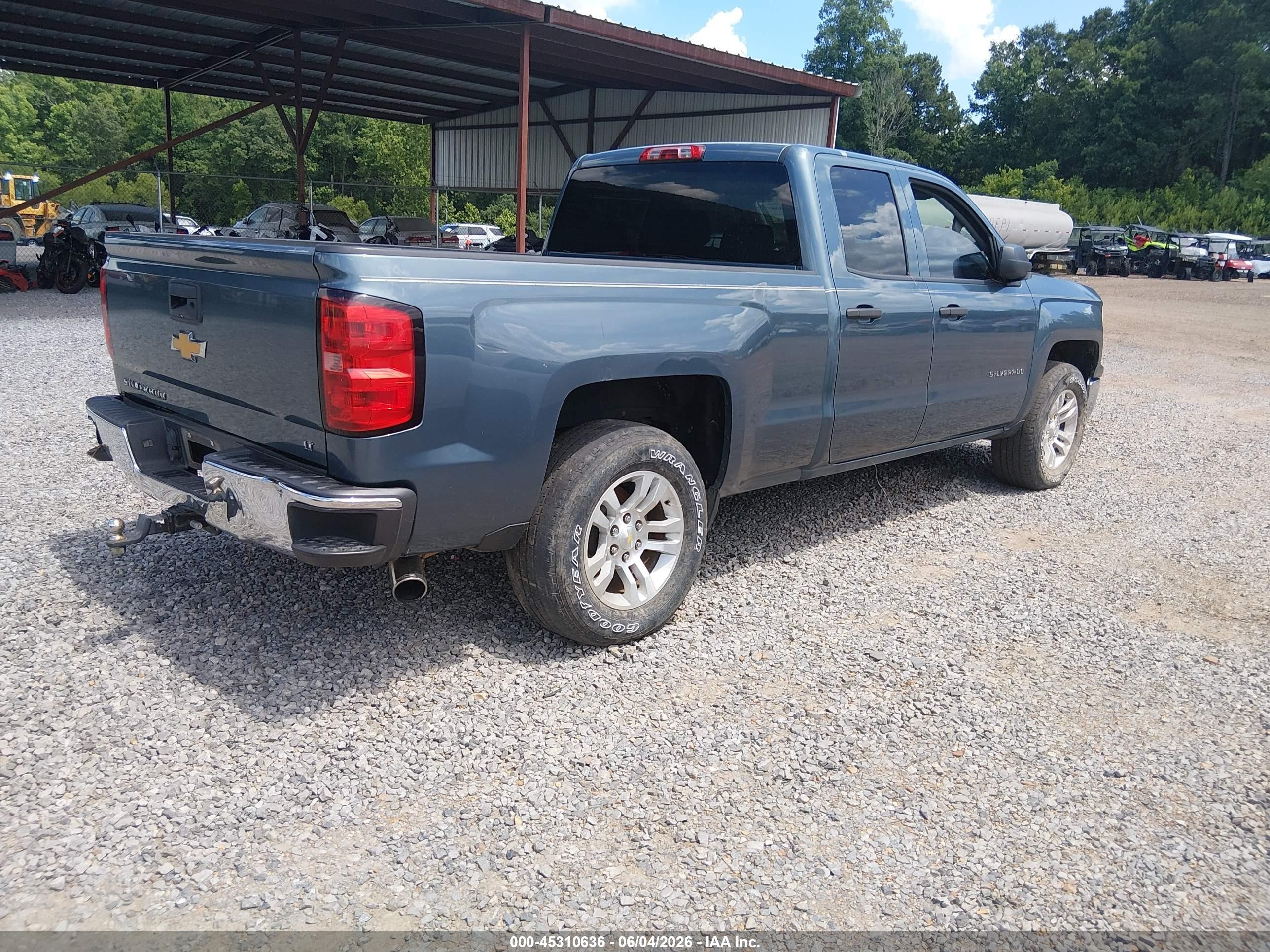 2014 Chevrolet Silverado 1500 1lt Blue vin: 1GCRCREH3EZ123599