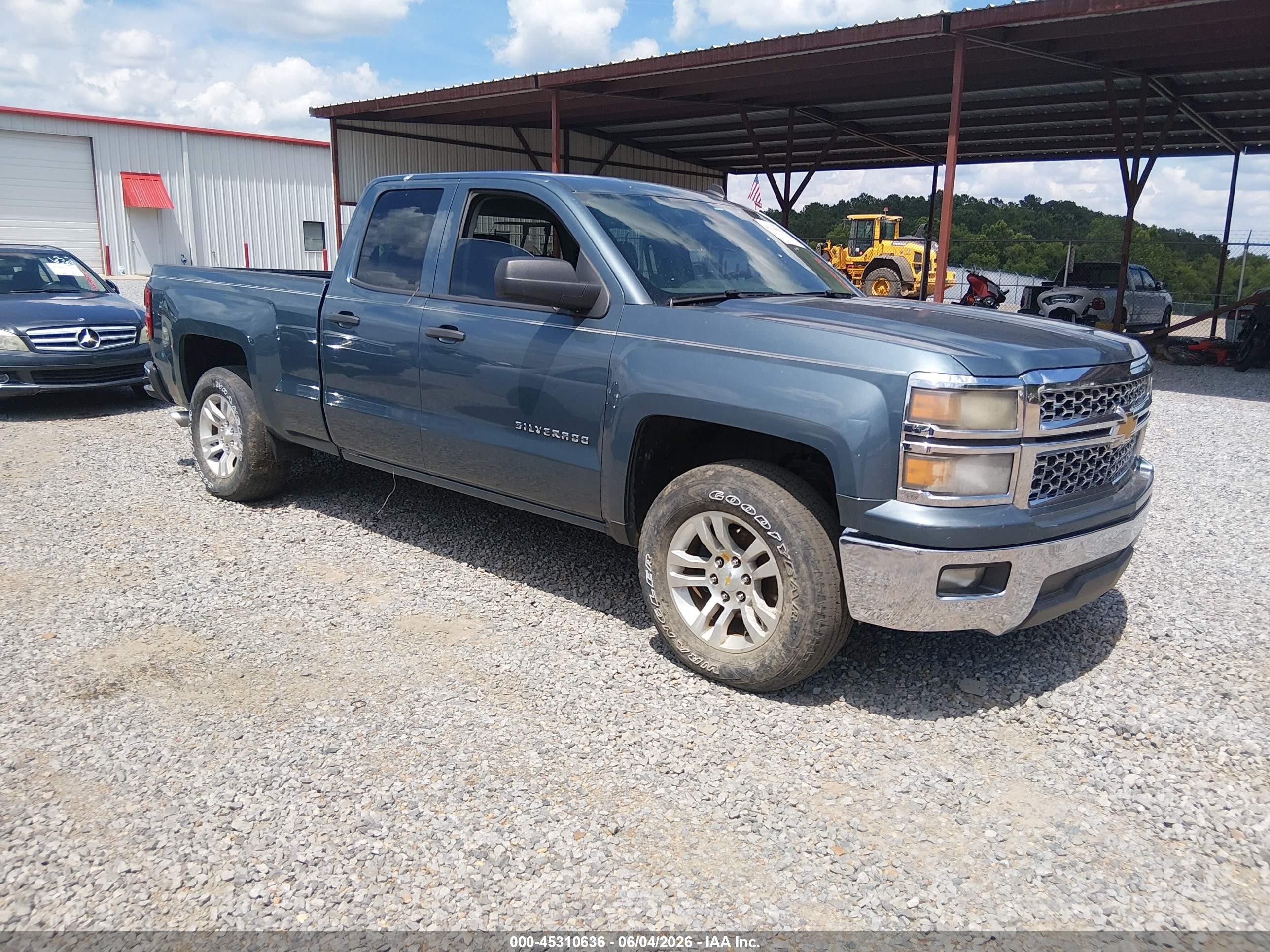 2014 Chevrolet Silverado 1500 1lt Blue vin: 1GCRCREH3EZ123599