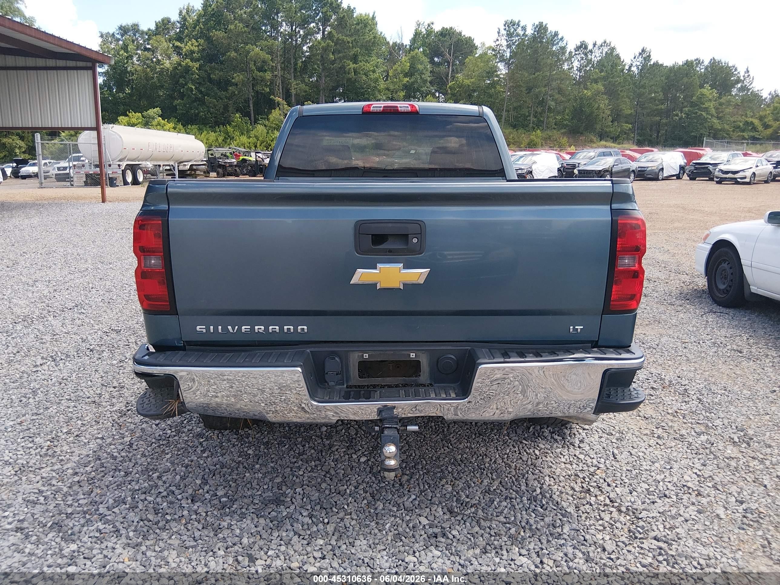 2014 Chevrolet Silverado 1500 1lt Blue vin: 1GCRCREH3EZ123599