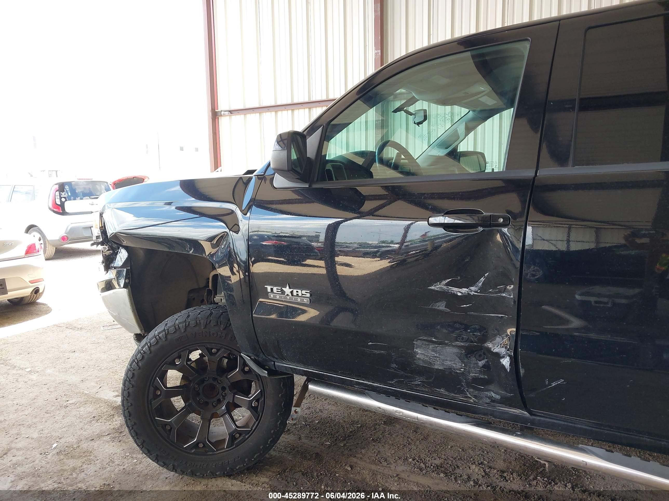 2014 Chevrolet Silverado 1500 1lt Black vin: 1GCRCREH5EZ171248