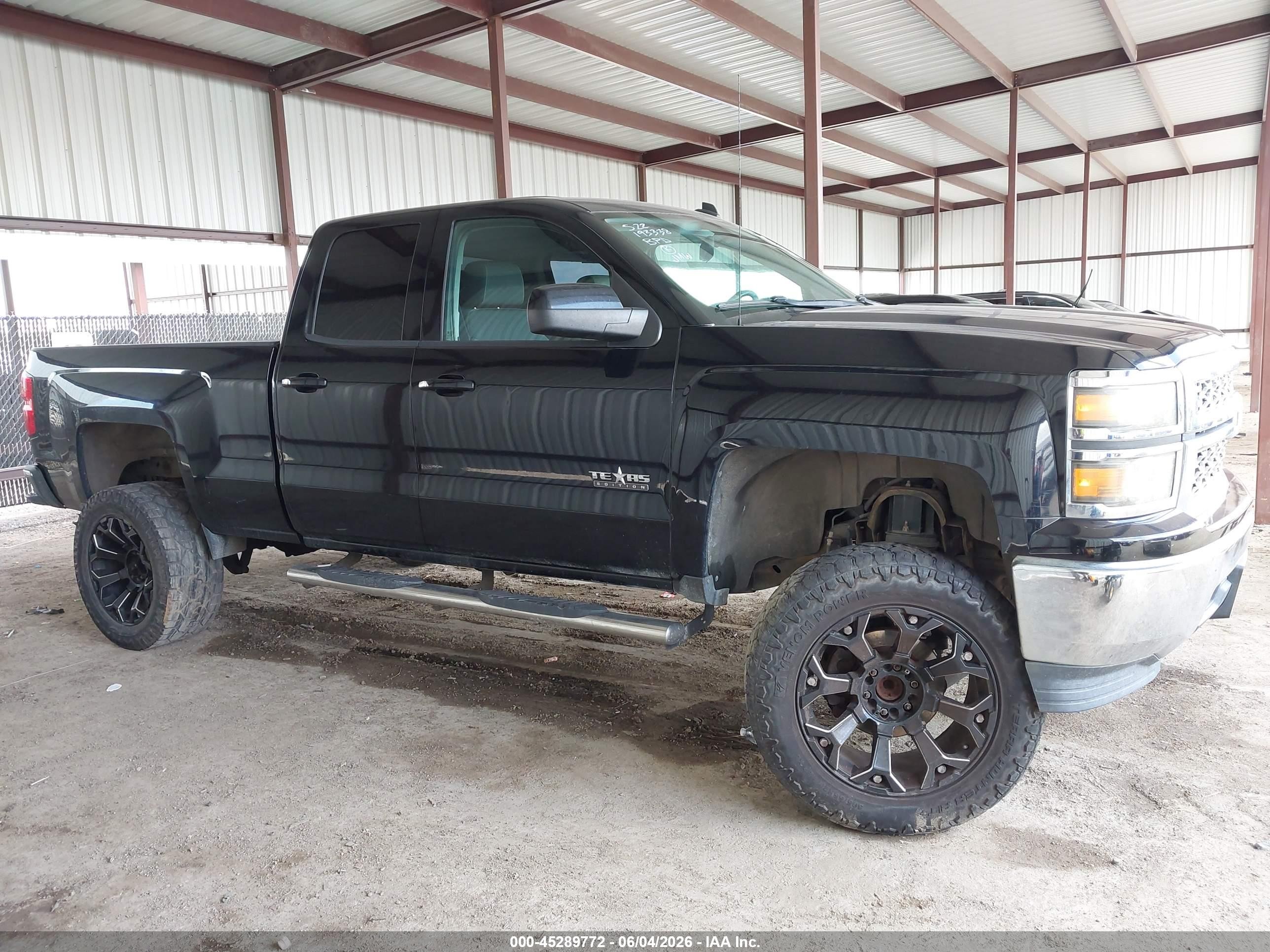 2014 Chevrolet Silverado 1500 1lt Black vin: 1GCRCREH5EZ171248