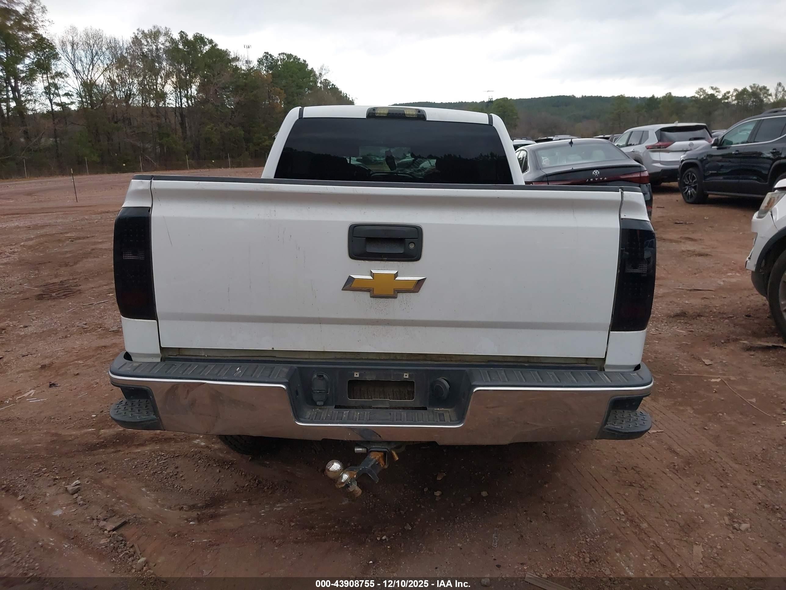 2014 Chevrolet Silverado 1500 1lt White vin: 1GCRCREH6EZ282116