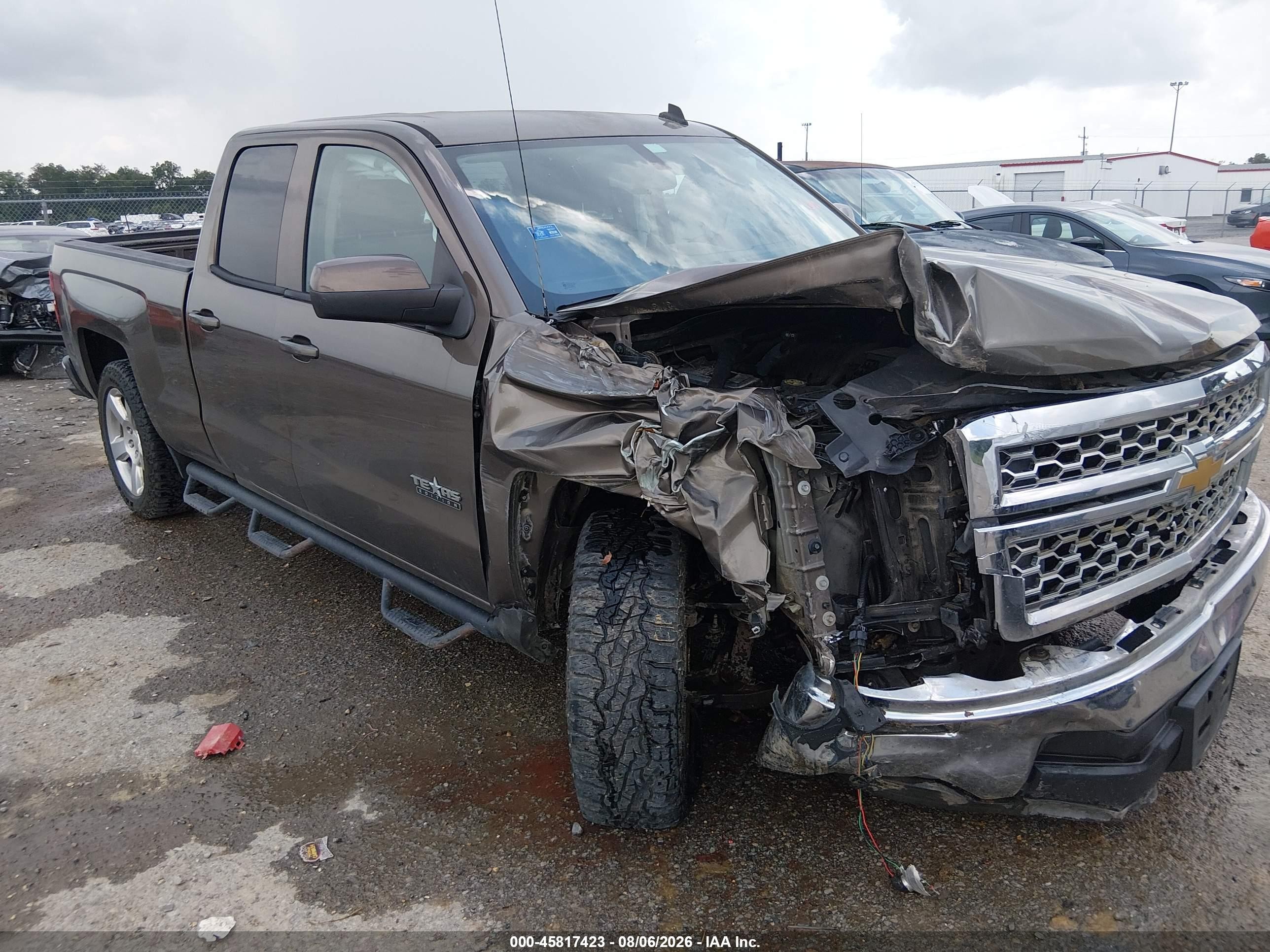 2014 Chevrolet Silverado 1500 Lt Brown vin: 1GCRCREH6EZ316197