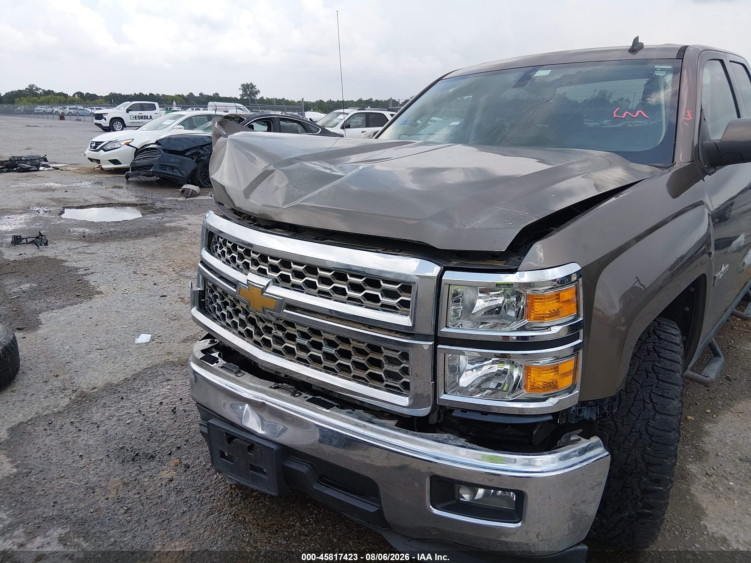 2014 Chevrolet Silverado 1500 Lt Brown vin: 1GCRCREH6EZ316197