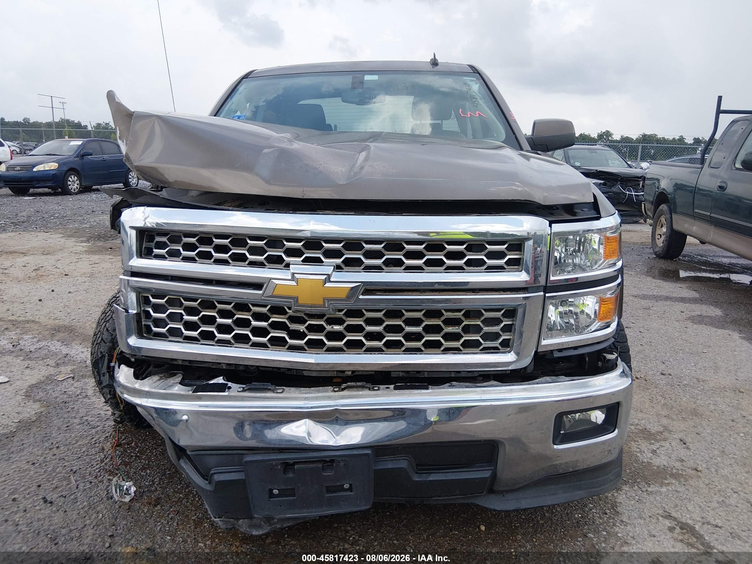 2014 Chevrolet Silverado 1500 Lt Brown vin: 1GCRCREH6EZ316197