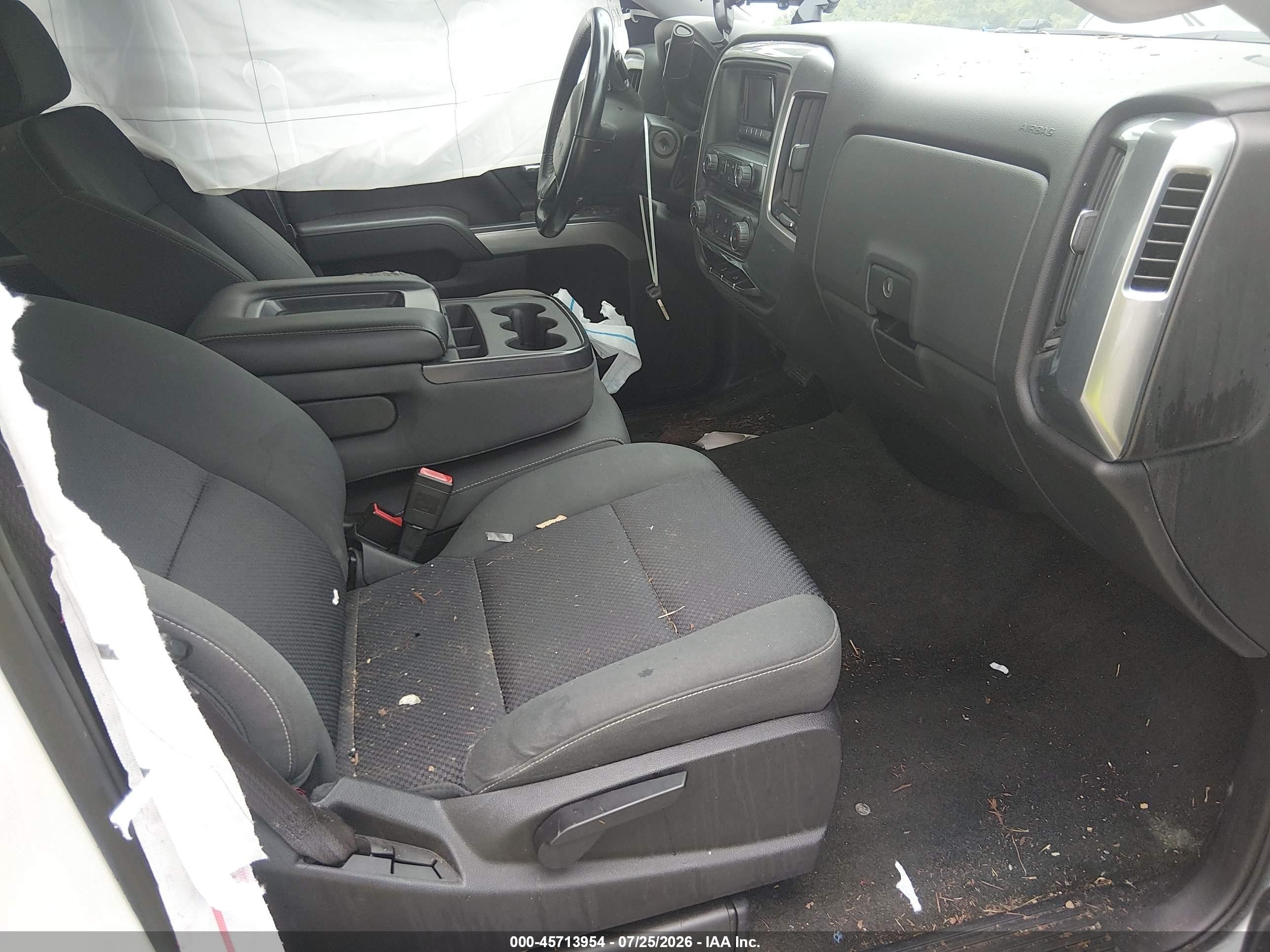 2015 Chevrolet Silverado 1500 Lt White vin: 1GCRCREH6FZ156193
