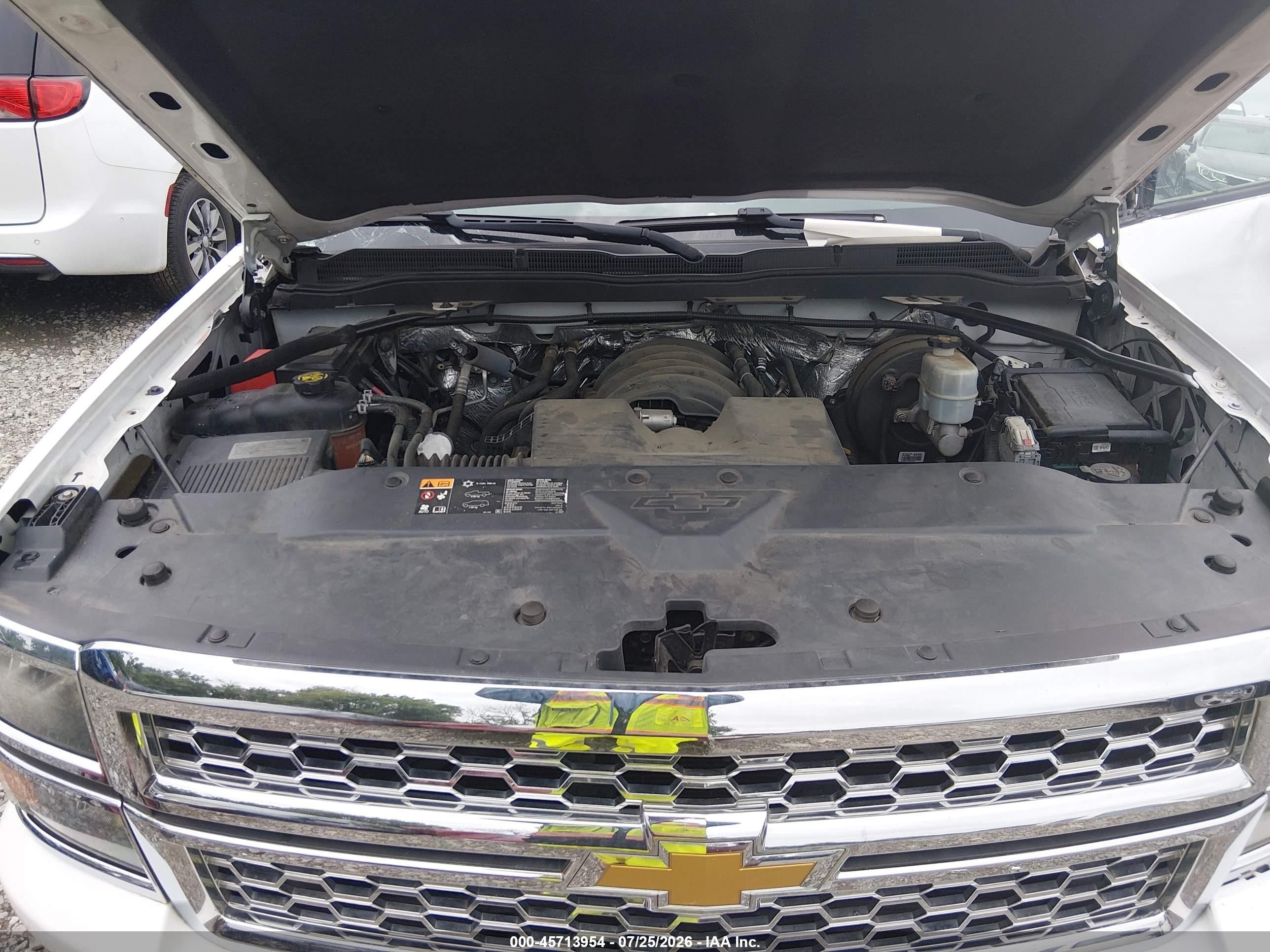 2015 Chevrolet Silverado 1500 Lt White vin: 1GCRCREH6FZ156193
