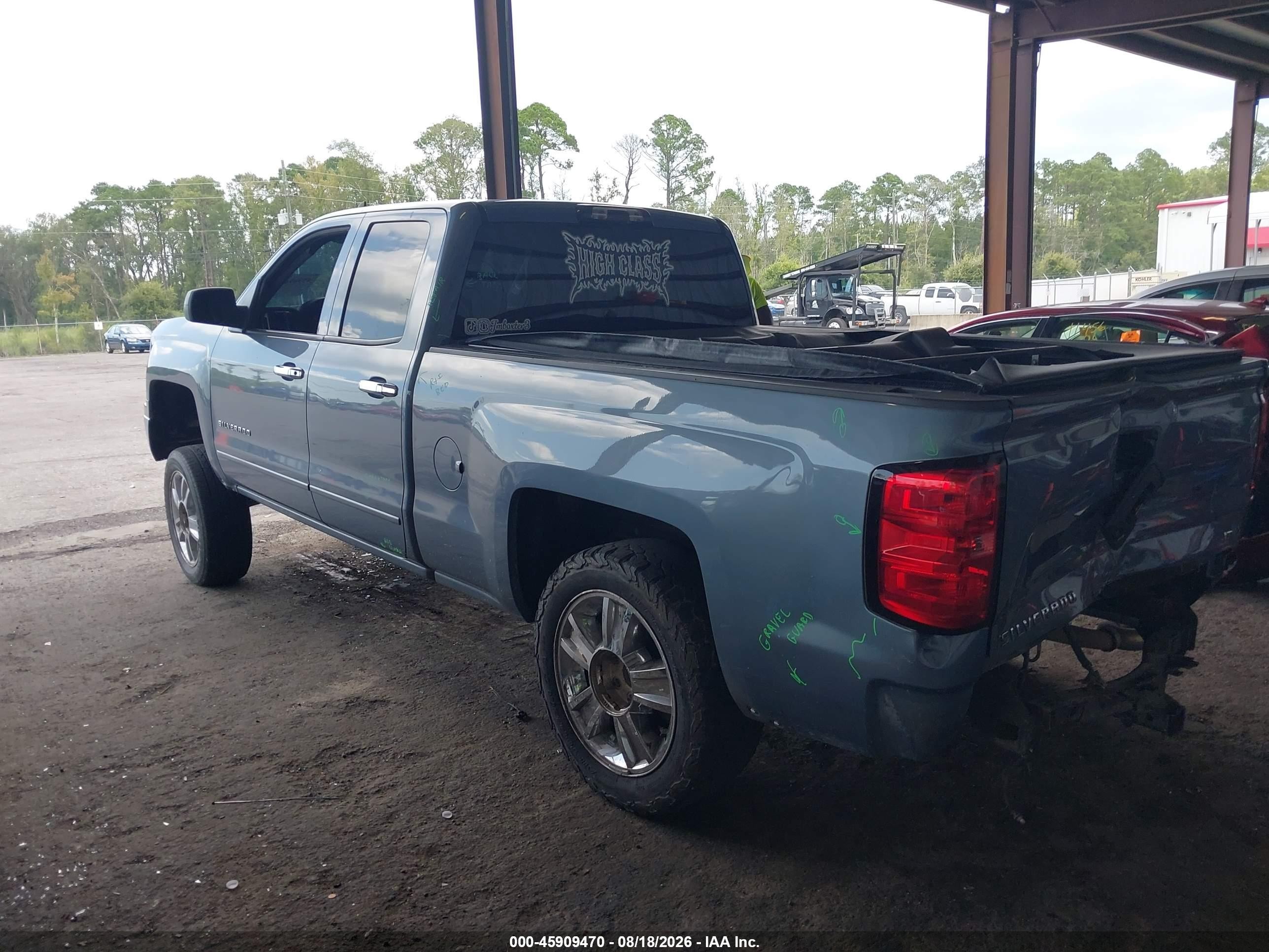 2015 Chevrolet Silverado 1500 Lt Blue vin: 1GCRCREH6FZ341781