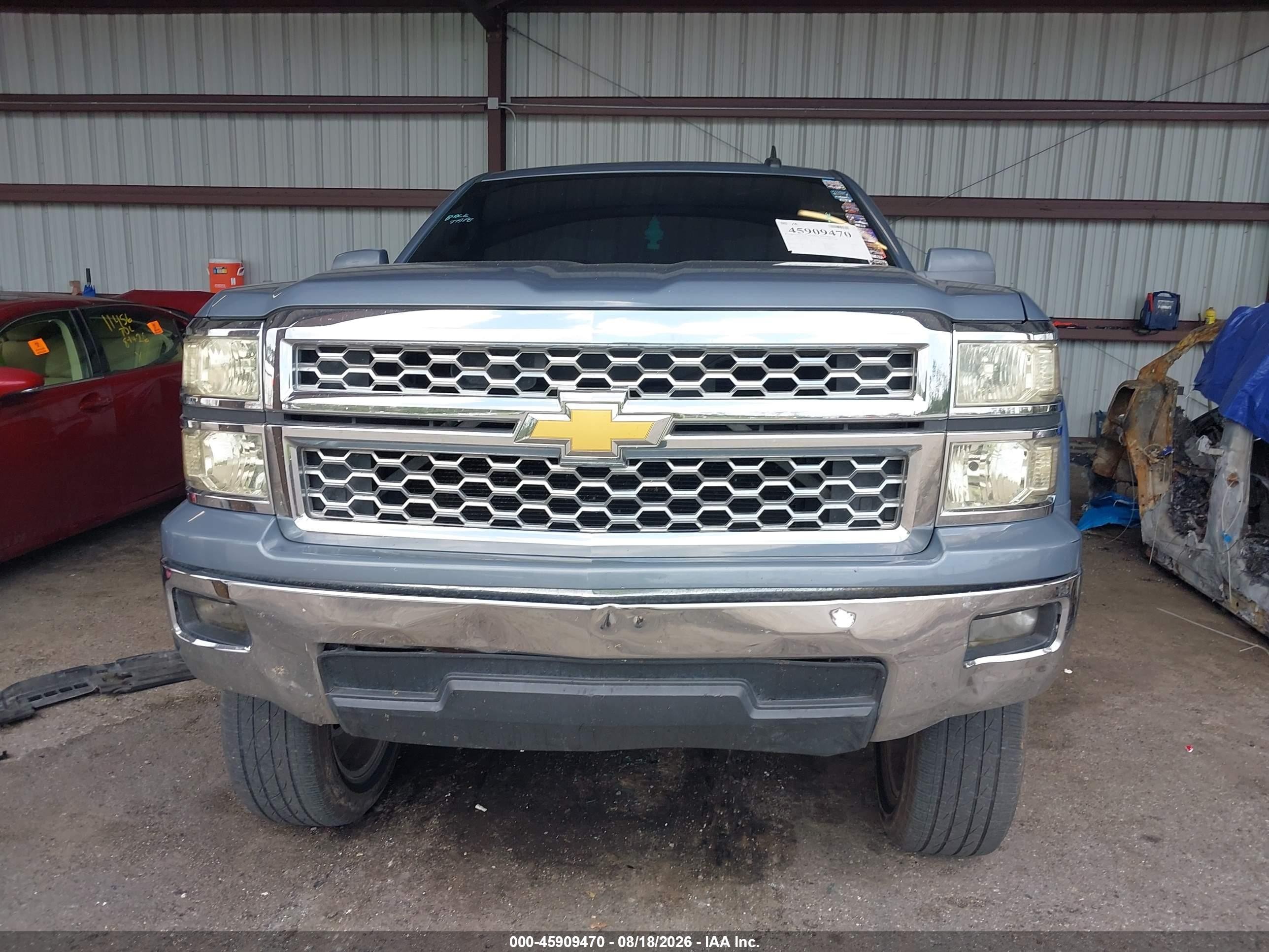 2015 Chevrolet Silverado 1500 Lt Blue vin: 1GCRCREH6FZ341781